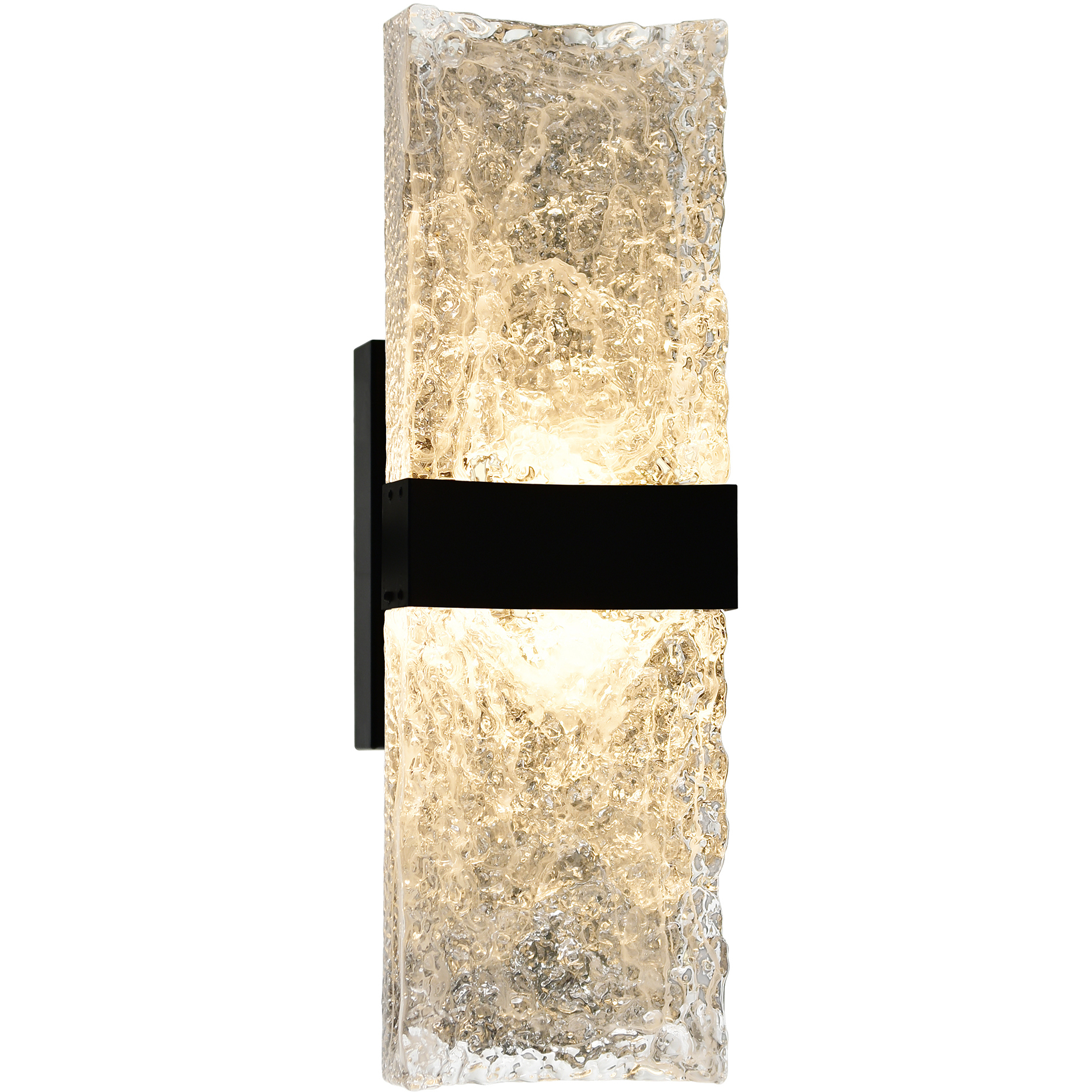 Lava LED 6 inch Black Wall Light