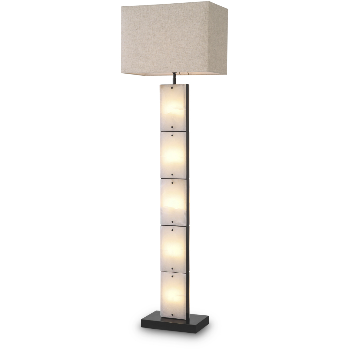 Ortiz 68.11 inch 40 watt Bronze Highlight and Alabaster Floor Lamp Portable Light