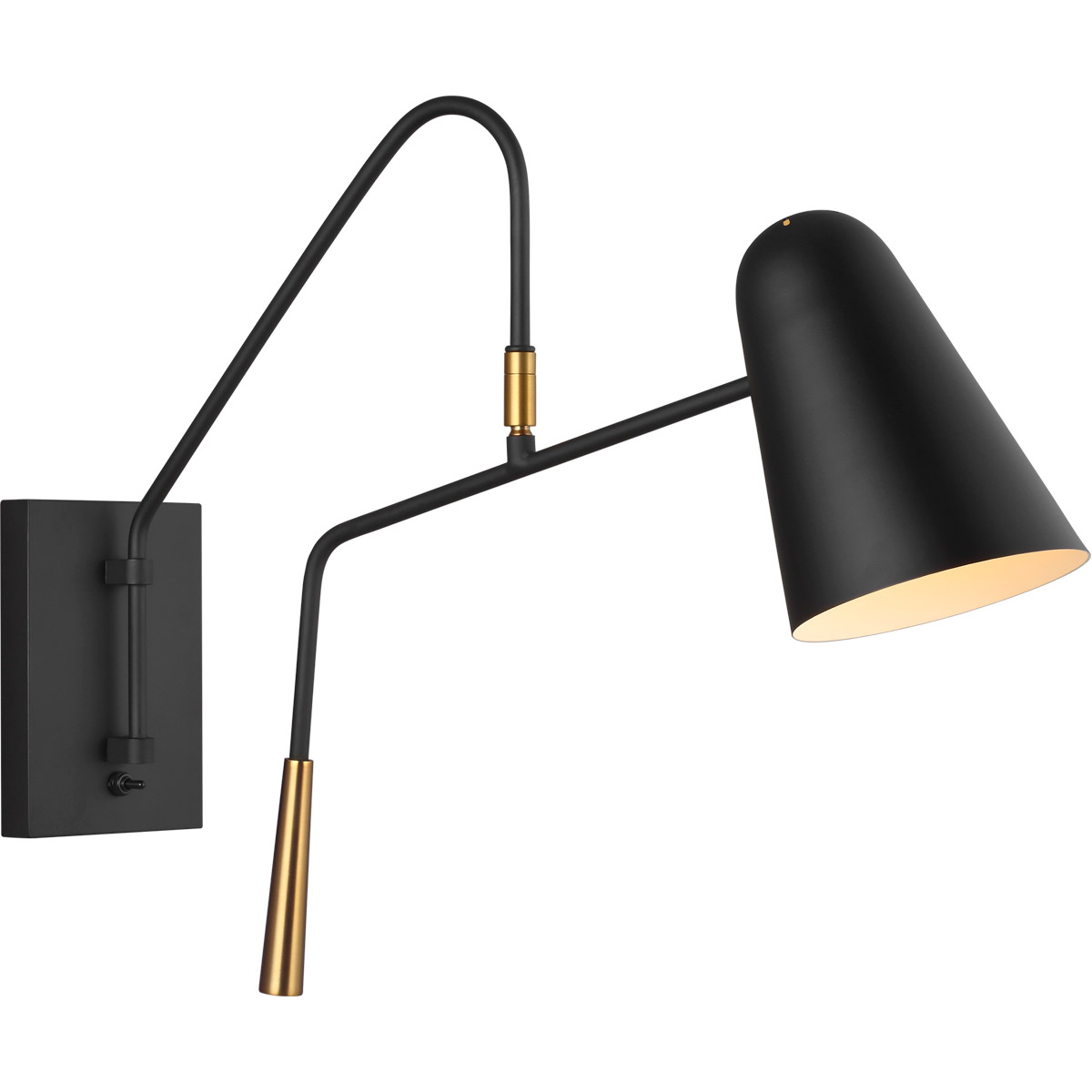 ED Ellen DeGeneres Simon 1 Light 5.38 inch Midnight Black Wall Sconce Wall Light