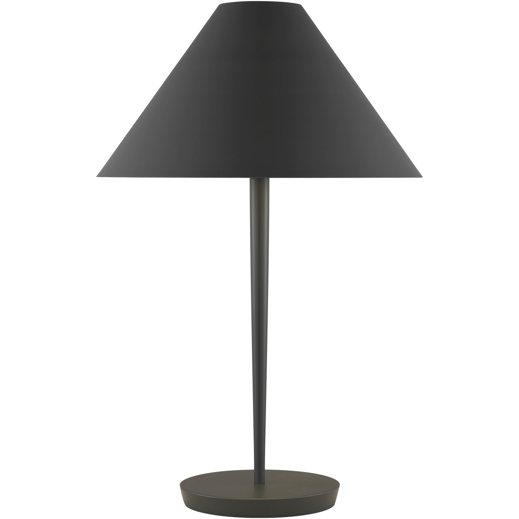 Kelly by Kelly Wearstler Contra 24.63 inch 60 watt Matte Charcoal Black Table Lamp Portable Light