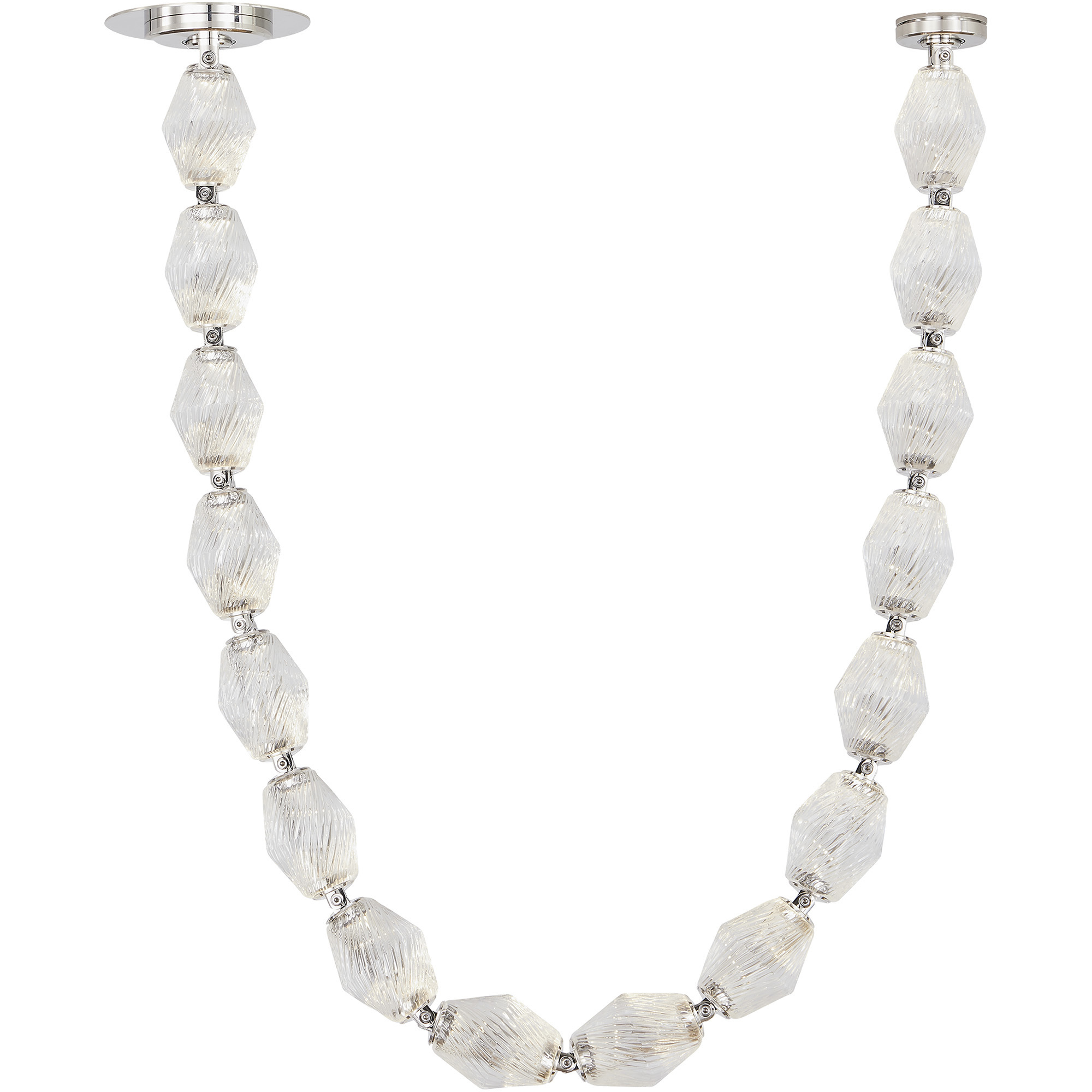 Sean Lavin Collier LED Polished Nickel Pendant Ceiling Light, Integrated LED