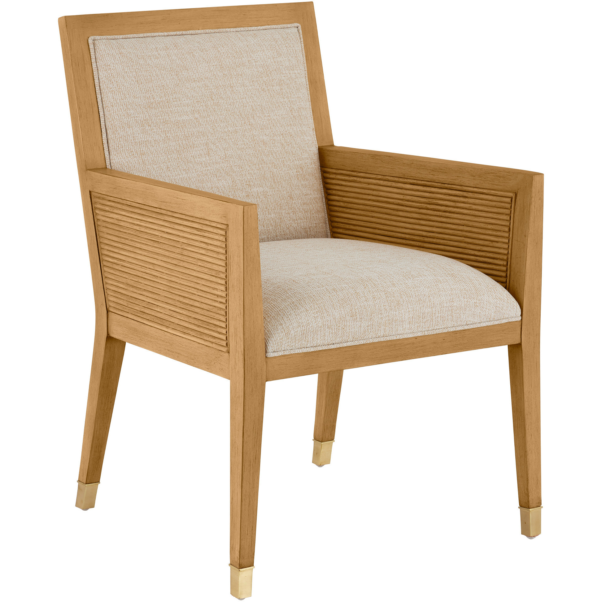 Santos Sea Sand and Satin Brass and Liller Malt Armchair