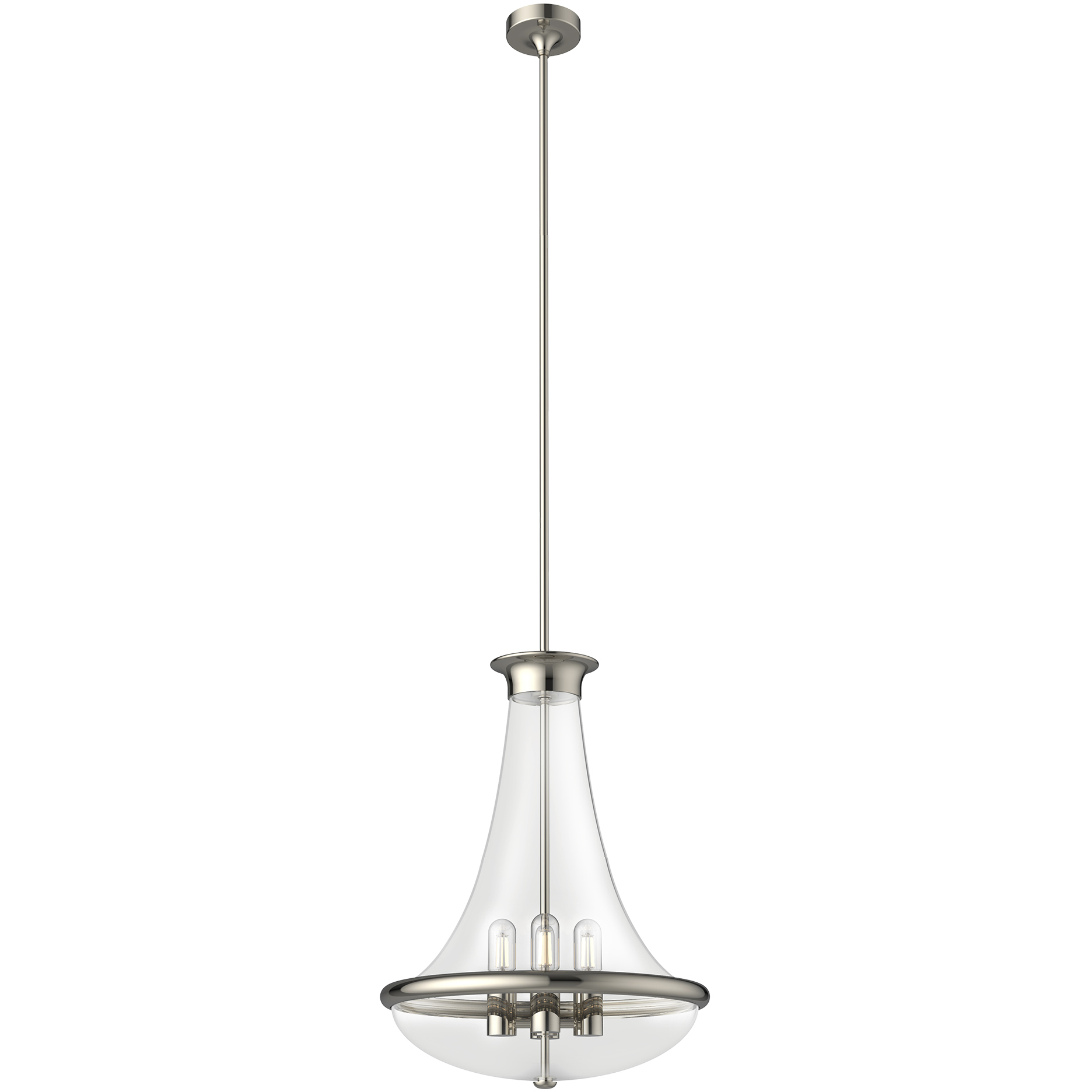 Marcel 4 Light 17.5 inch Polished Nickel Down Pendant Ceiling Light
