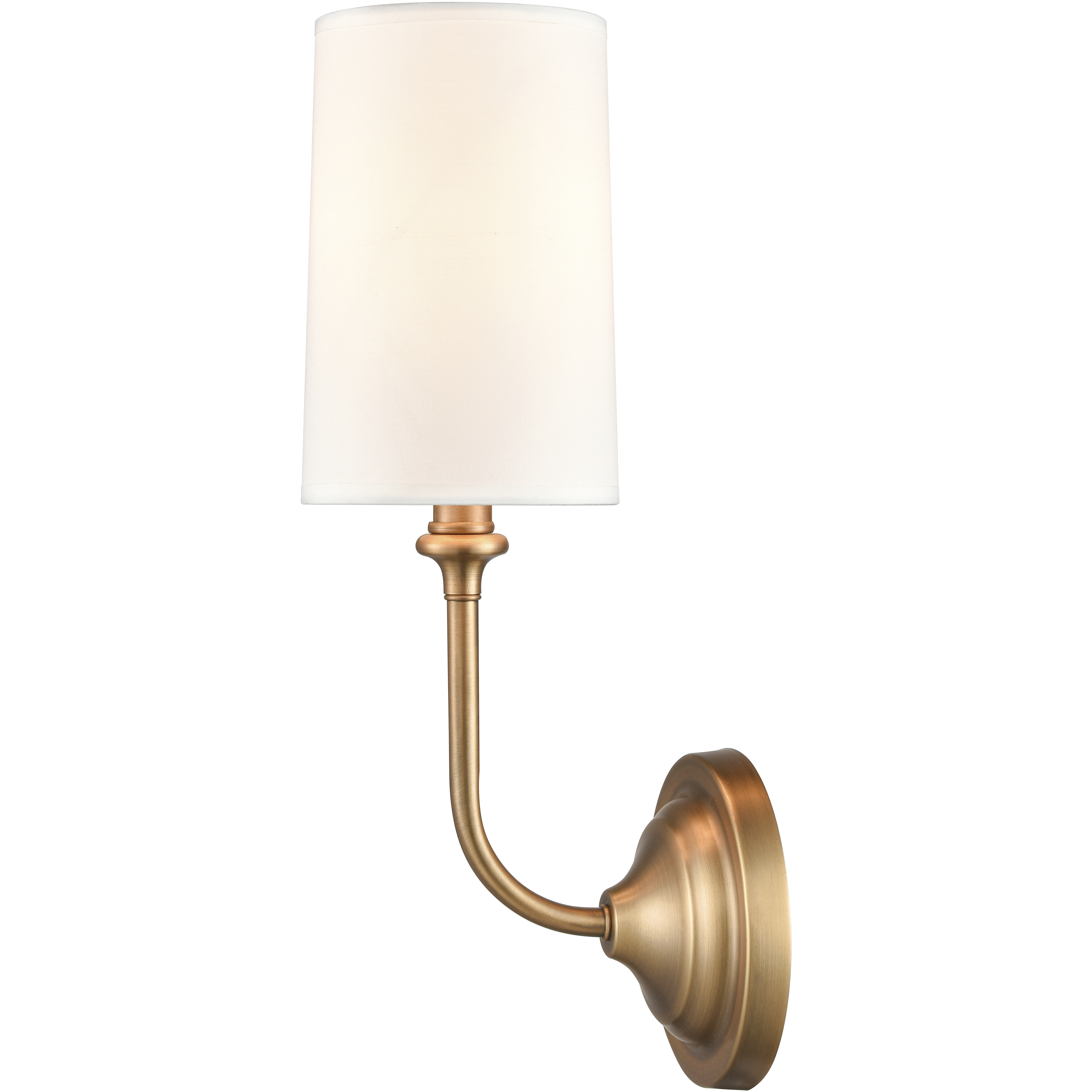 Giselle 1 Light 5 inch Brushed Brass Sconce Wall Light