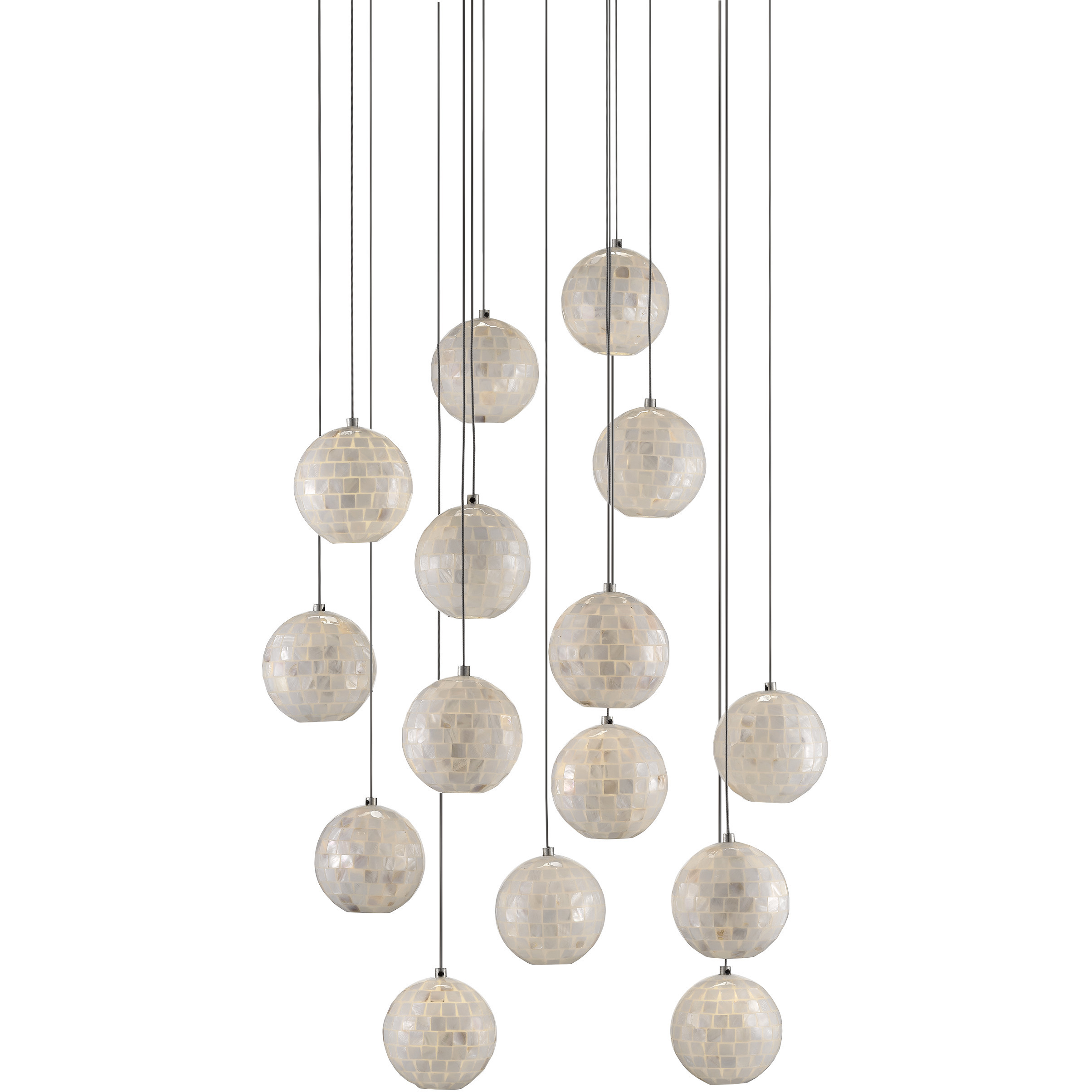 Finhorn 15 Light 24 inch Silver Multi-Drop Pendant Ceiling Light