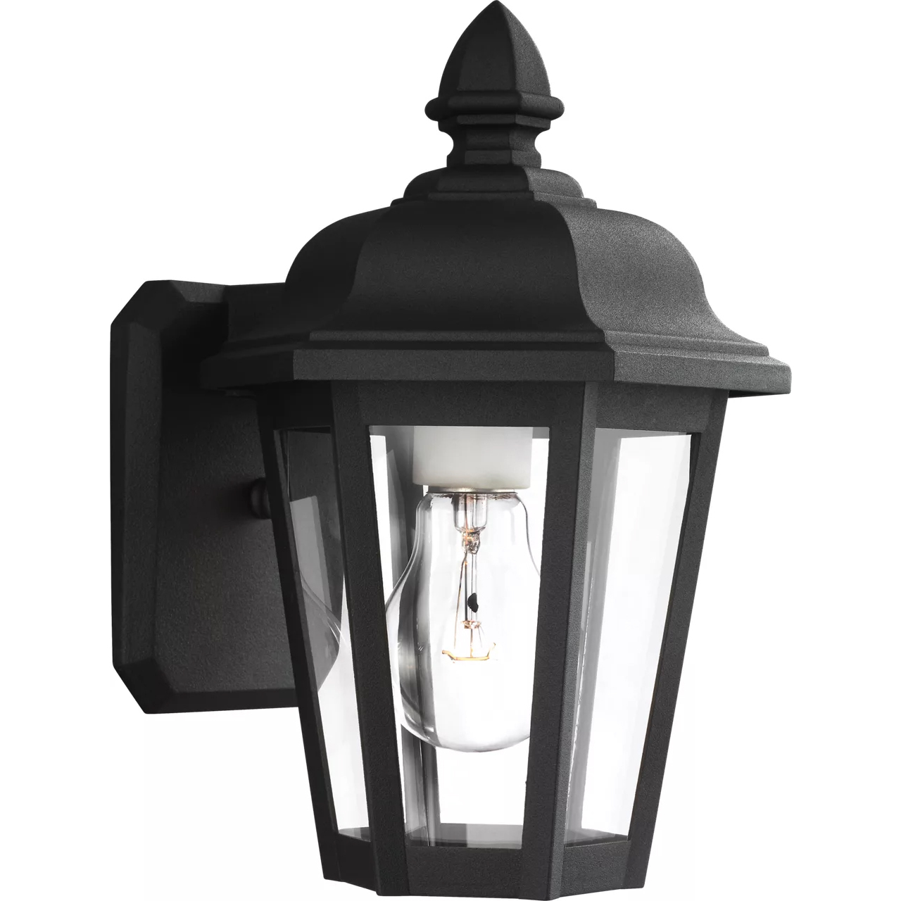 Brentwood 1 Light 10.25 inch Black Outdoor Wall Lantern