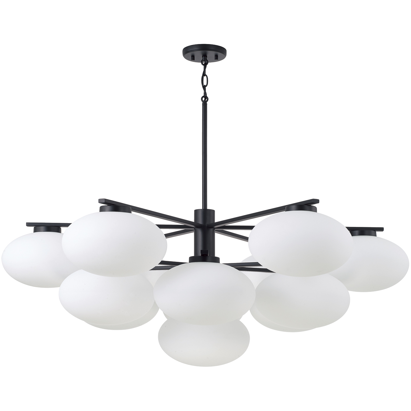Soren 13 Light 45.5 inch Matte Black Chandelier Ceiling Light