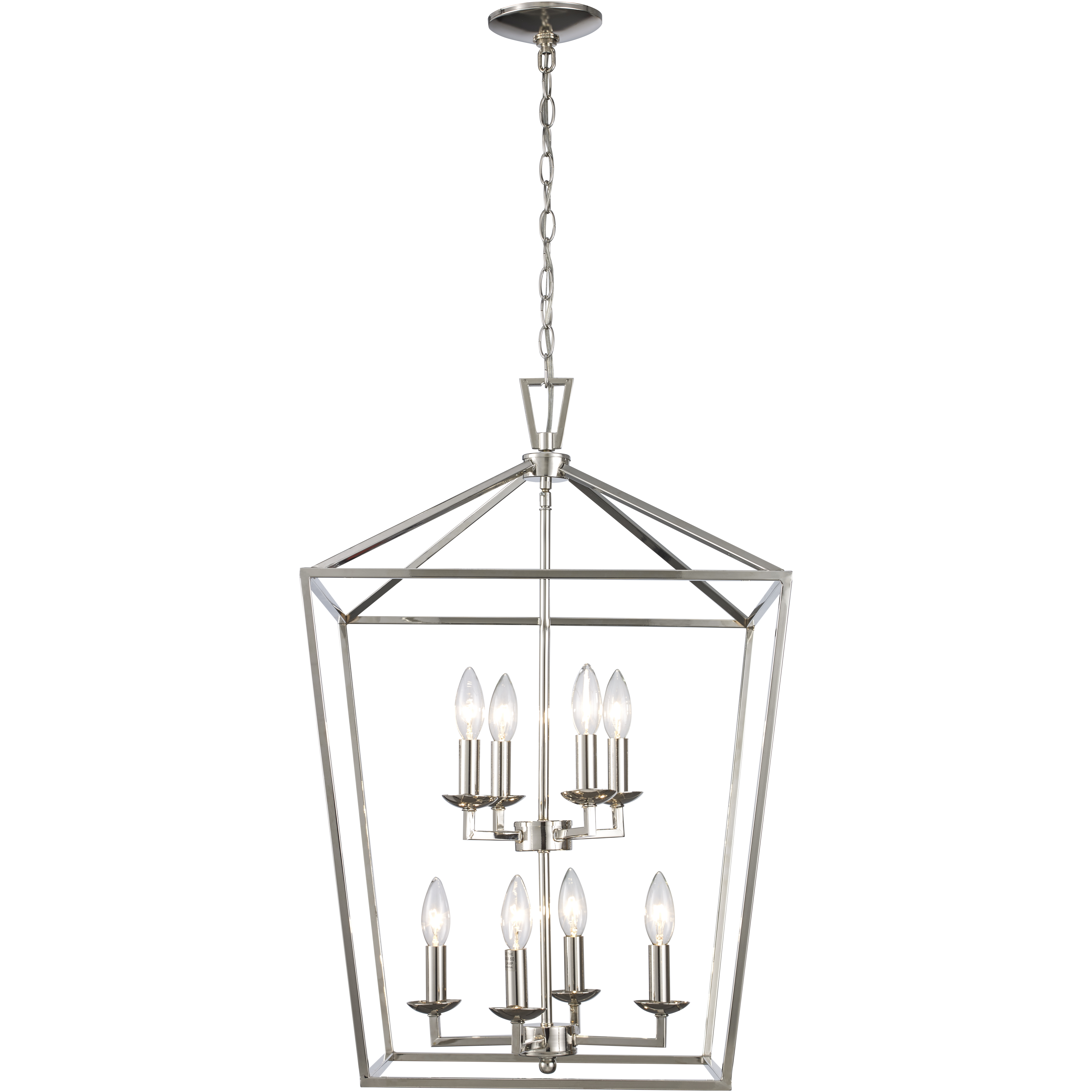 Lacey 8 Light 19 inch Polished Chrome Pendant Ceiling Light