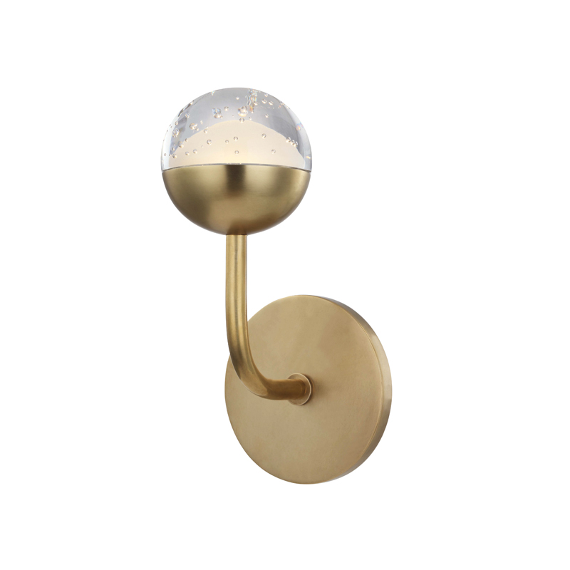 Boca LED 4.75 inch Aged Brass Bath Bracket Wall Light