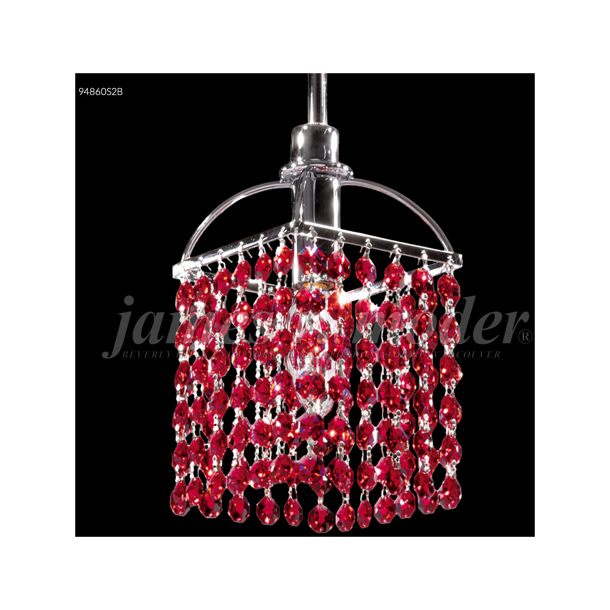 Tekno Mini 1 Light 6 inch Silver Crystal Chandelier Ceiling Light