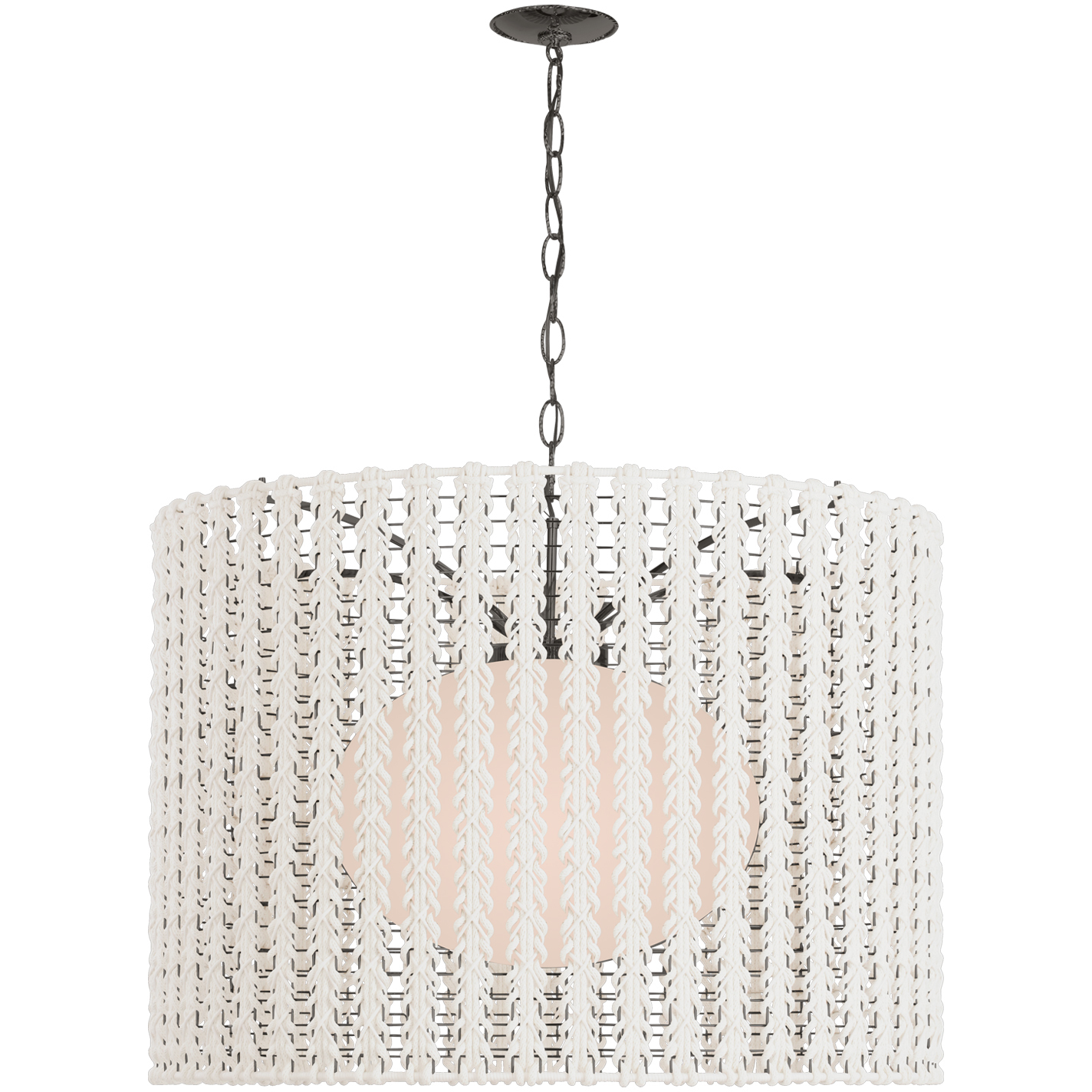 Fisher Weisman Catania LED 39.25 inch Bronze Hanging Shade Ceiling Light