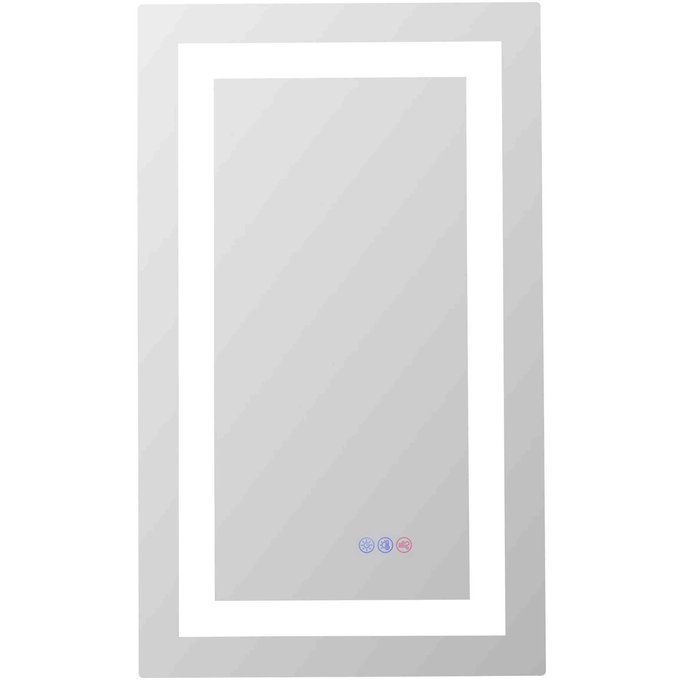 Riven 30 X 18 inch White LED Mirror