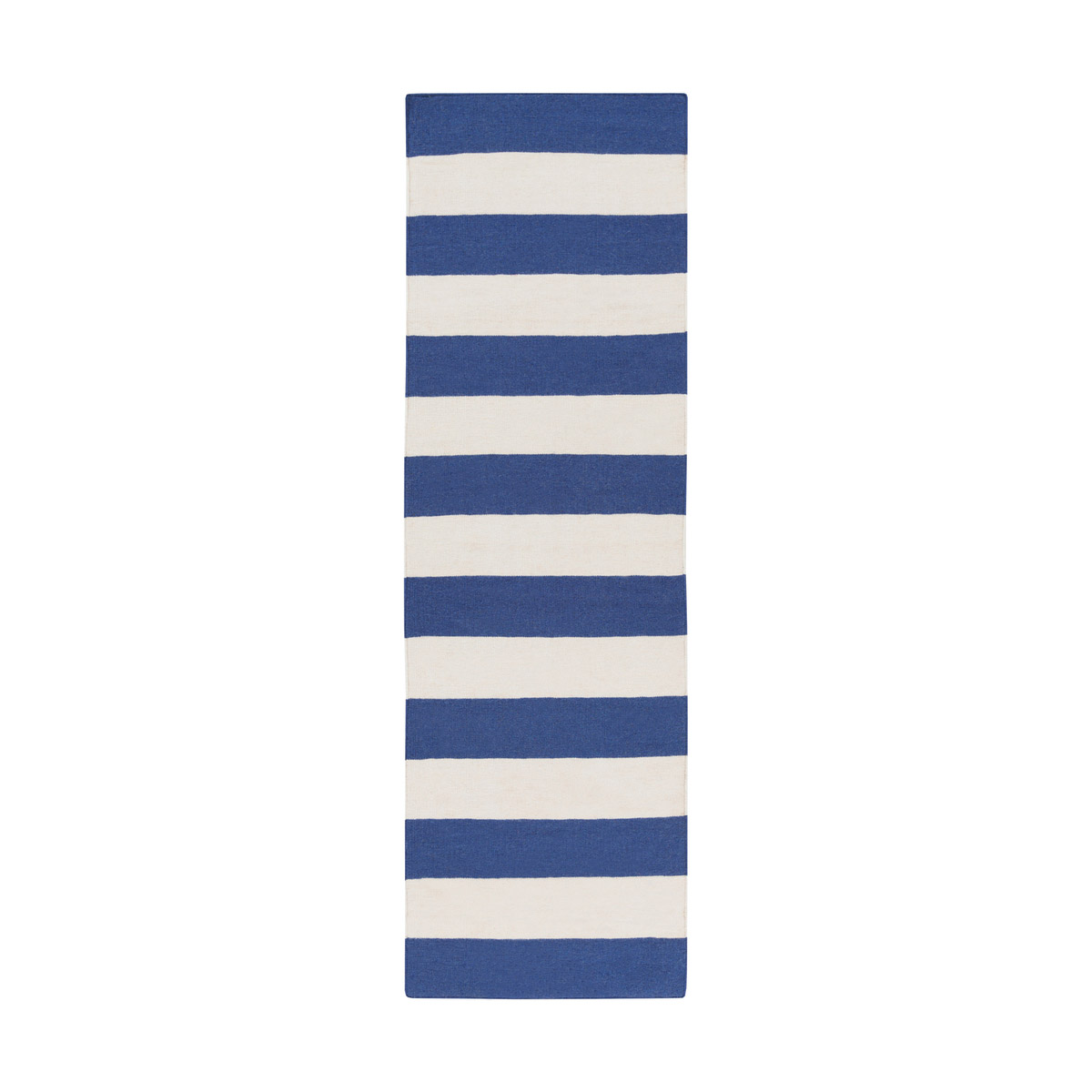 Frontier 96 X 30 inch Dark Blue/Ivory Rugs, Wool
