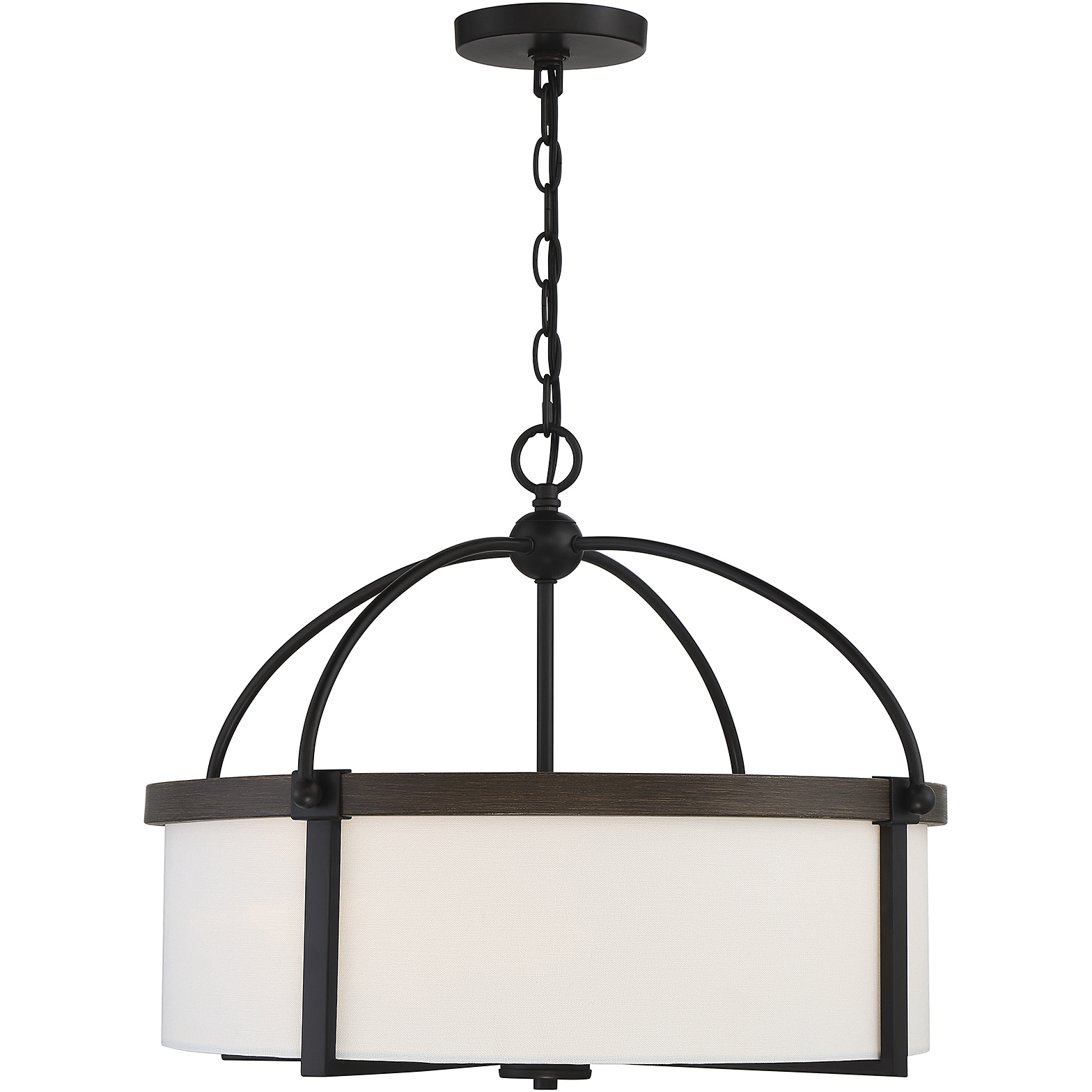 Transitional 4 Light 22.63 inch Remington Pendant Ceiling Light