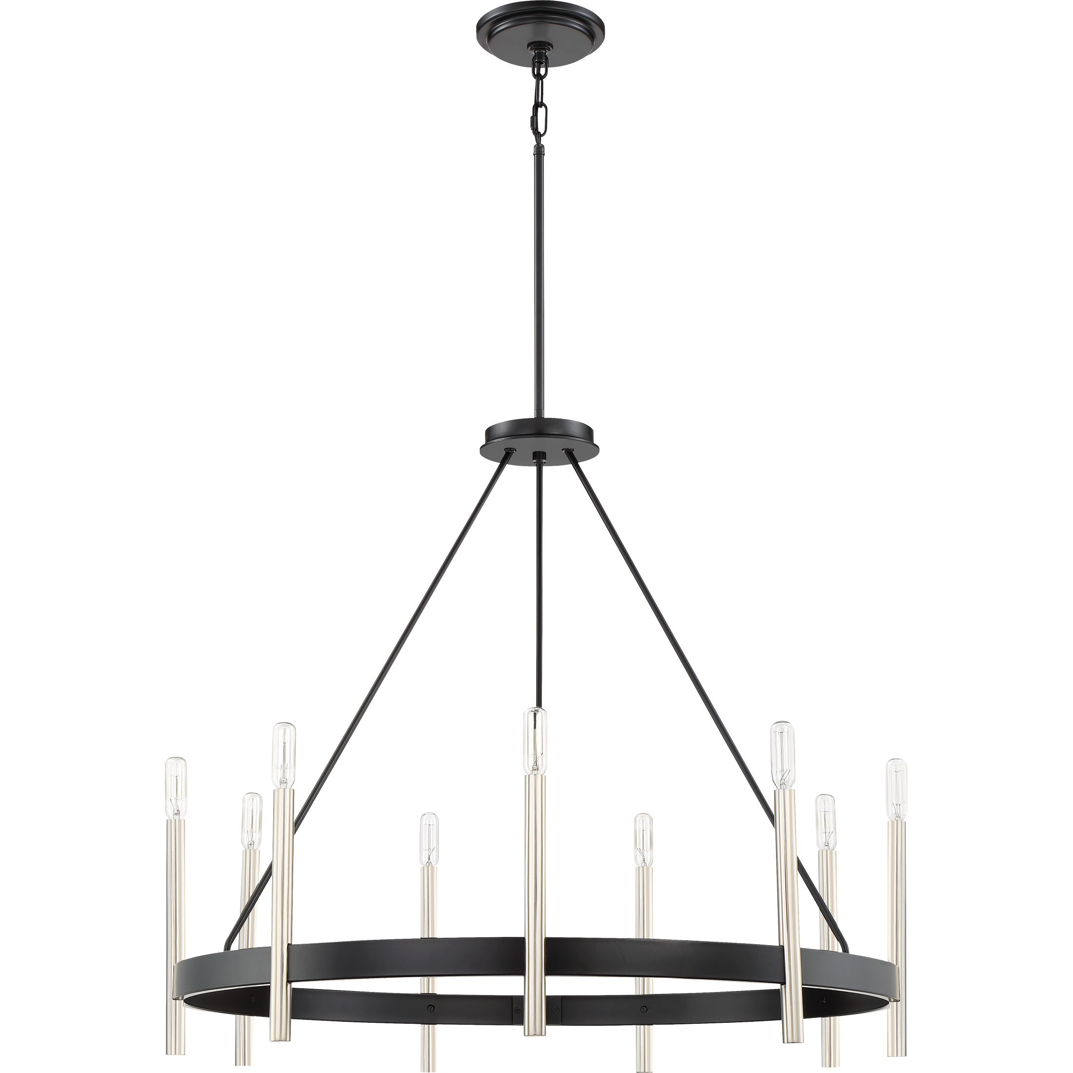 Anthem 9 Light 32 inch Mystic Black Chandelier Ceiling Light