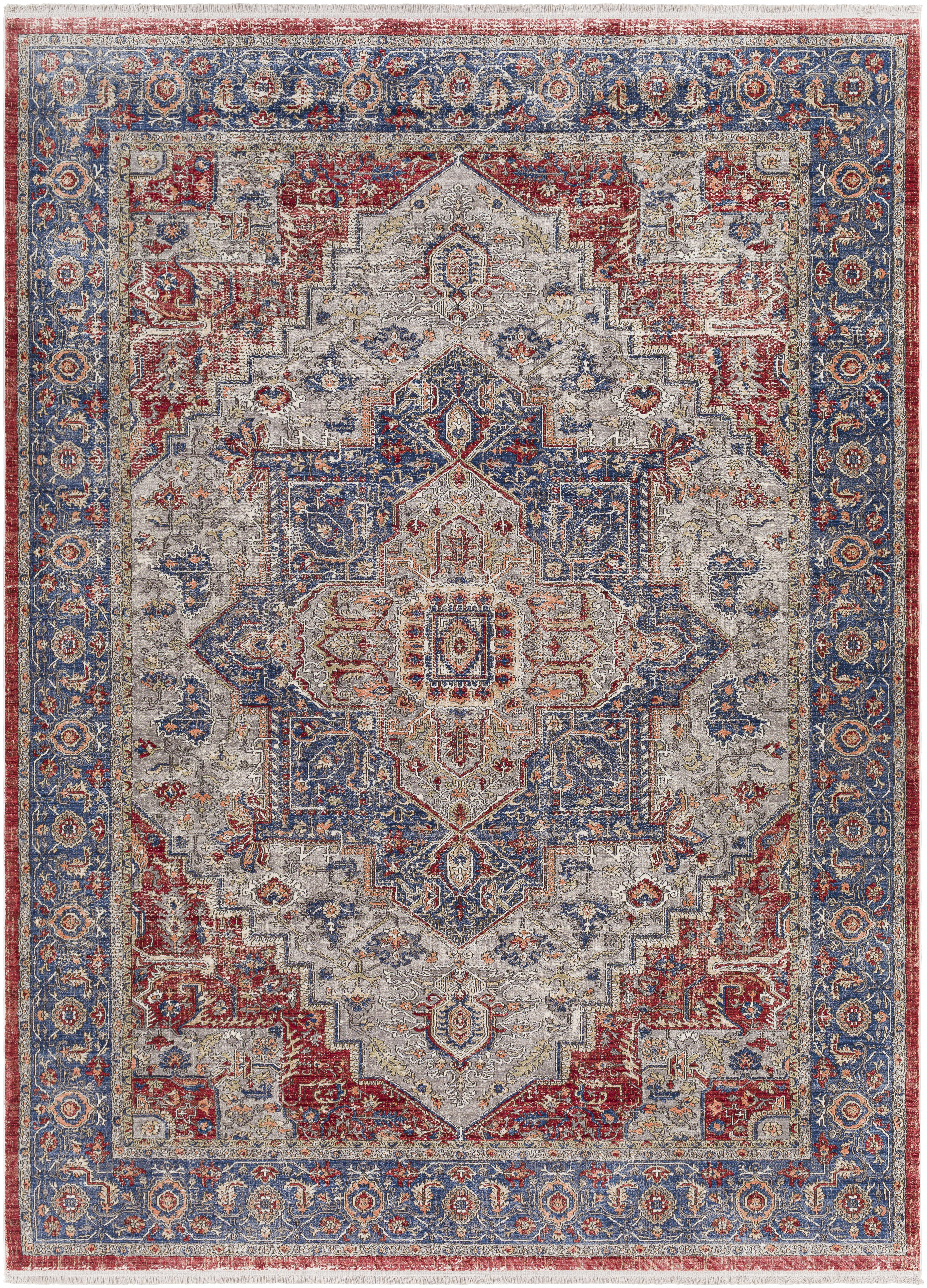 Eclipse 147 X 108 inch Grey Rug in 9 X 12, Rectangle