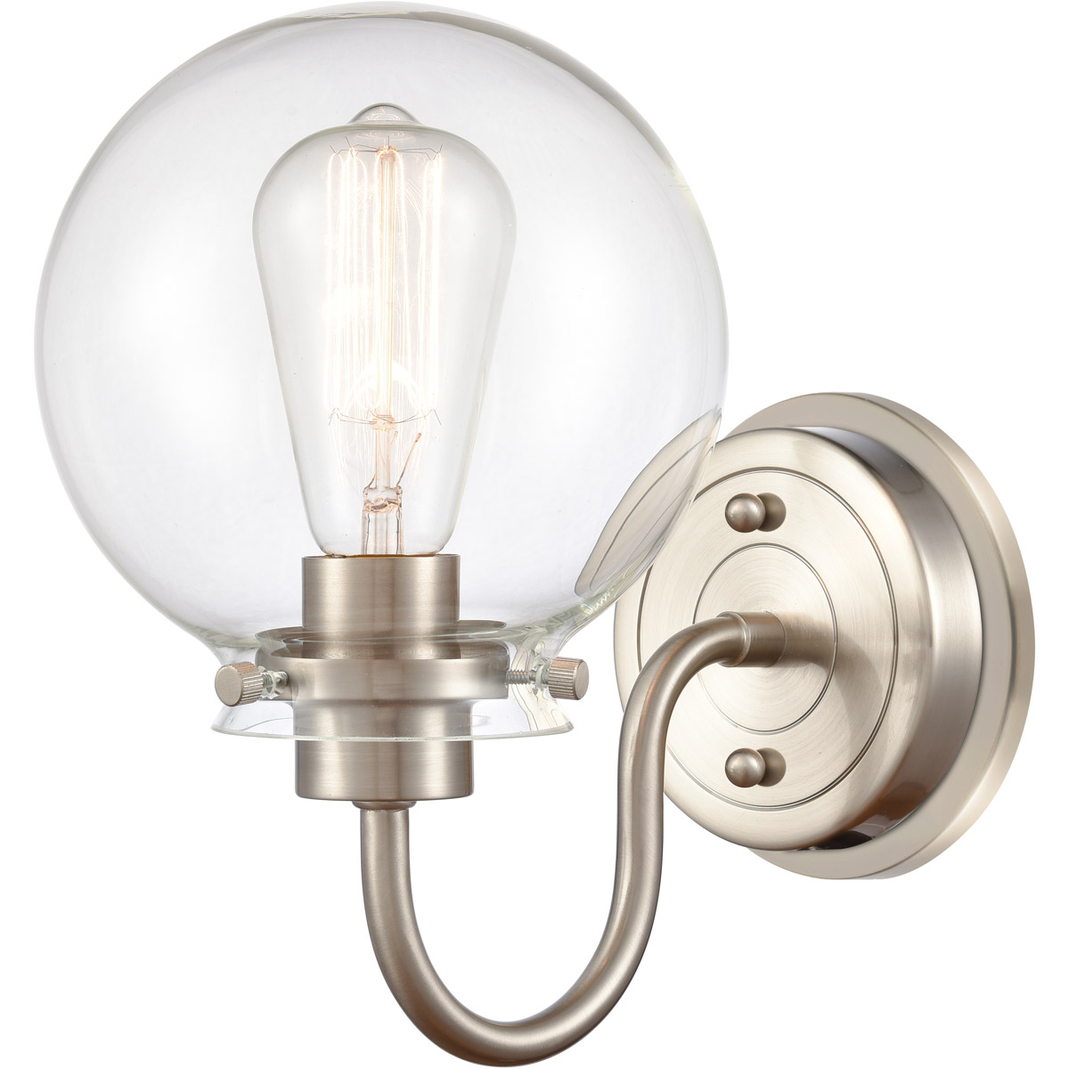 Olivia LED 6.38 inch Satin Nickel Bath Vanity Light Wall Light