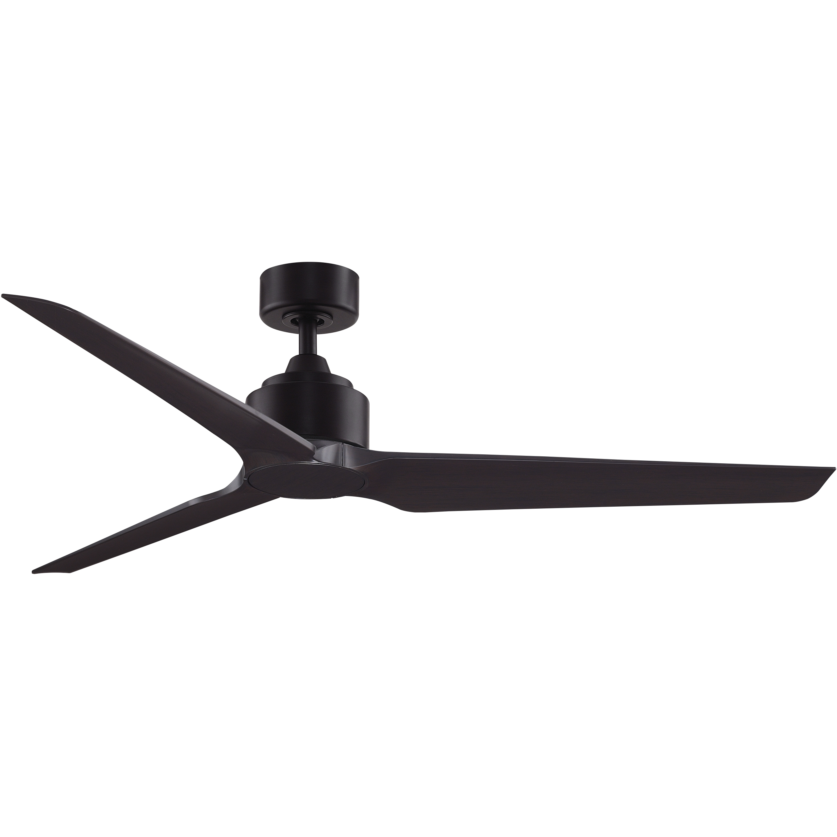 TriAire Custom 56 inch Dark Bronze with Dark Walnut Blades Indoor/Outdoor Smart Ceiling Fan, Kit