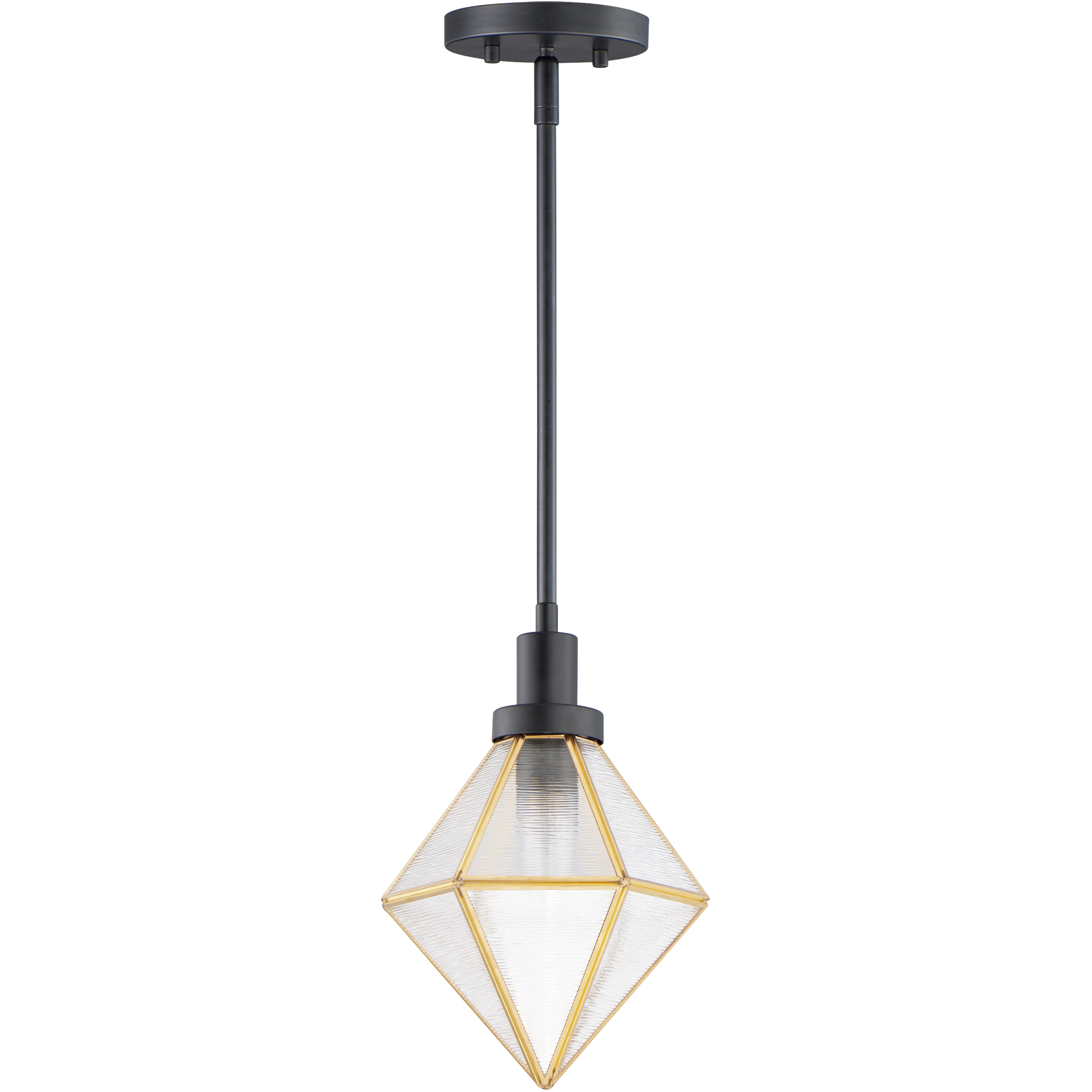 Adorn 1 Light 8 inch Black and Burnished Brass Single Pendant Ceiling Light