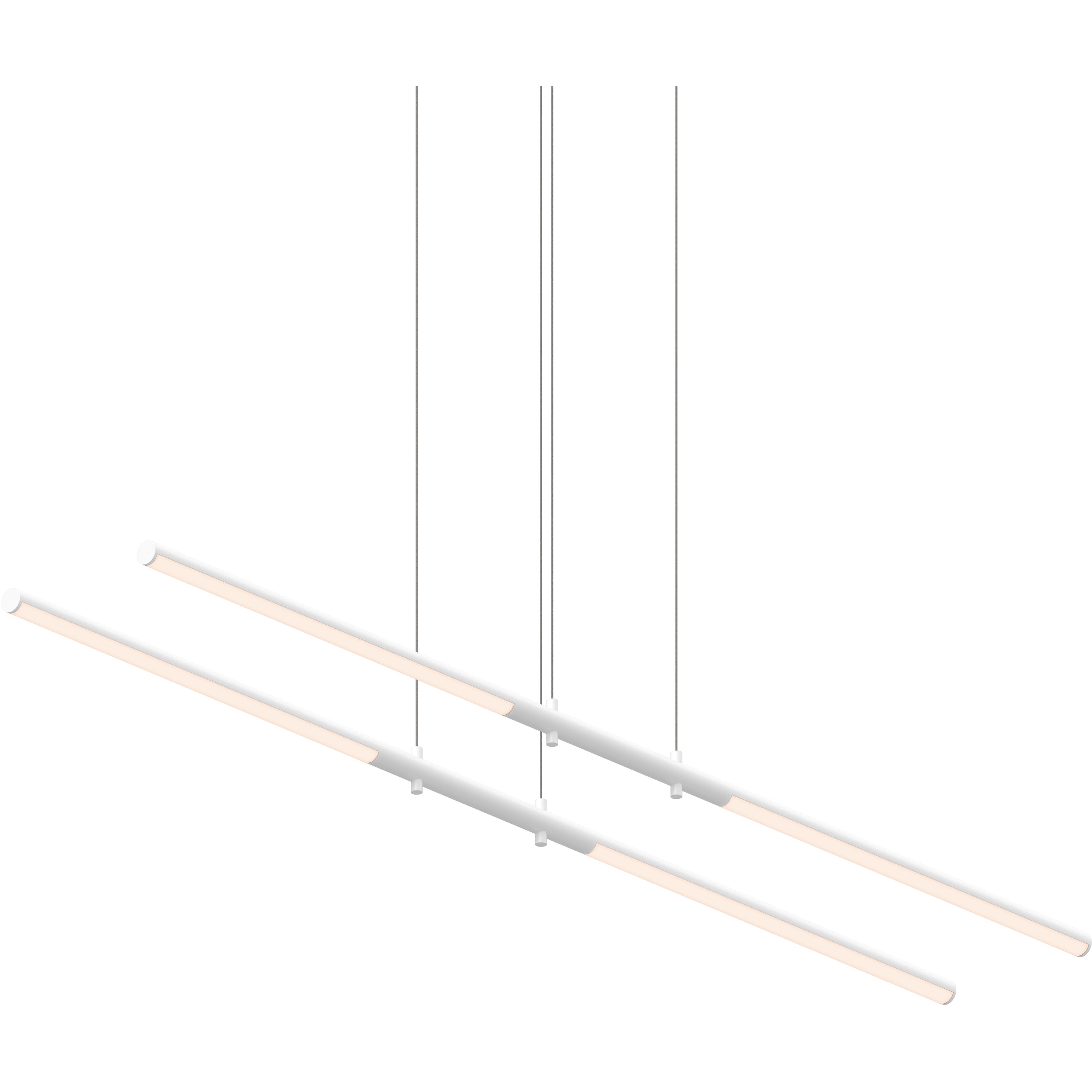 Tik-tak LED 47.5 inch Satin White Pendant Ceiling Light