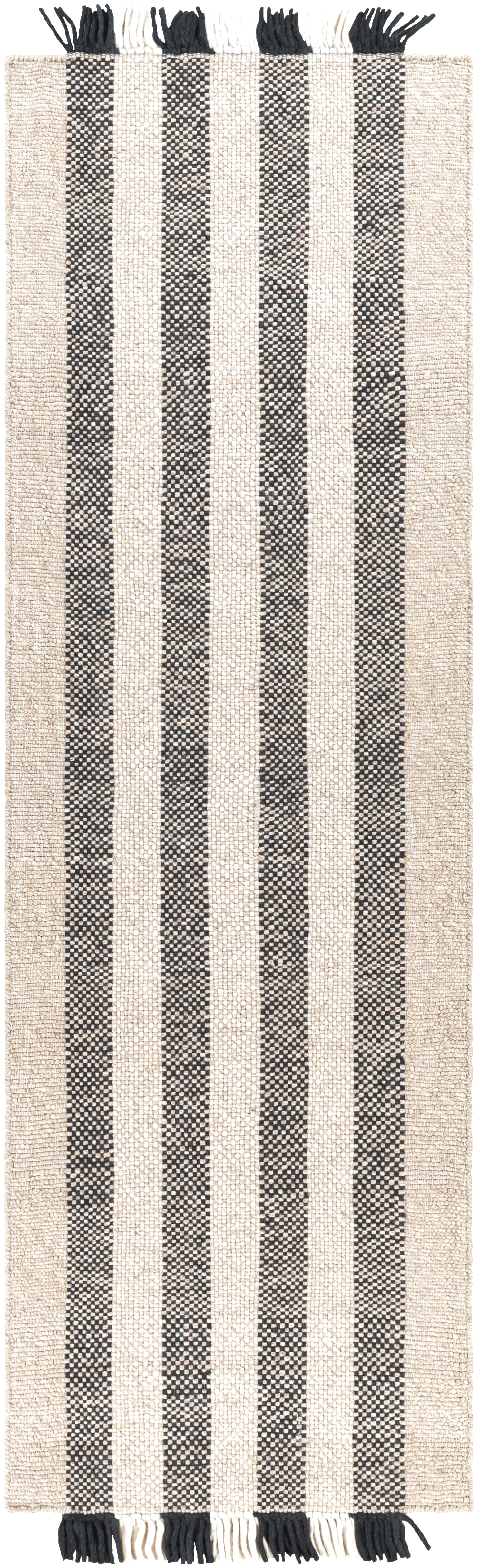Reliance 96 X 30 inch Black Rug in 2.5 x 8, Runner