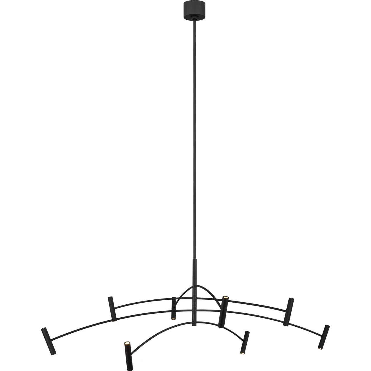 Sean Lavin Aerial LED 60.1 inch Matte Black Chandelier Ceiling Light, Integrated LED
