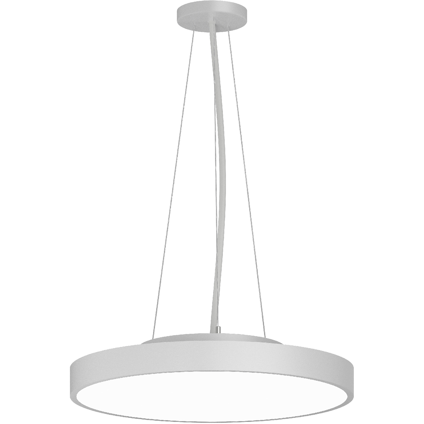 Rhythm LED 18 inch White Pendant Ceiling Light in Direct Only