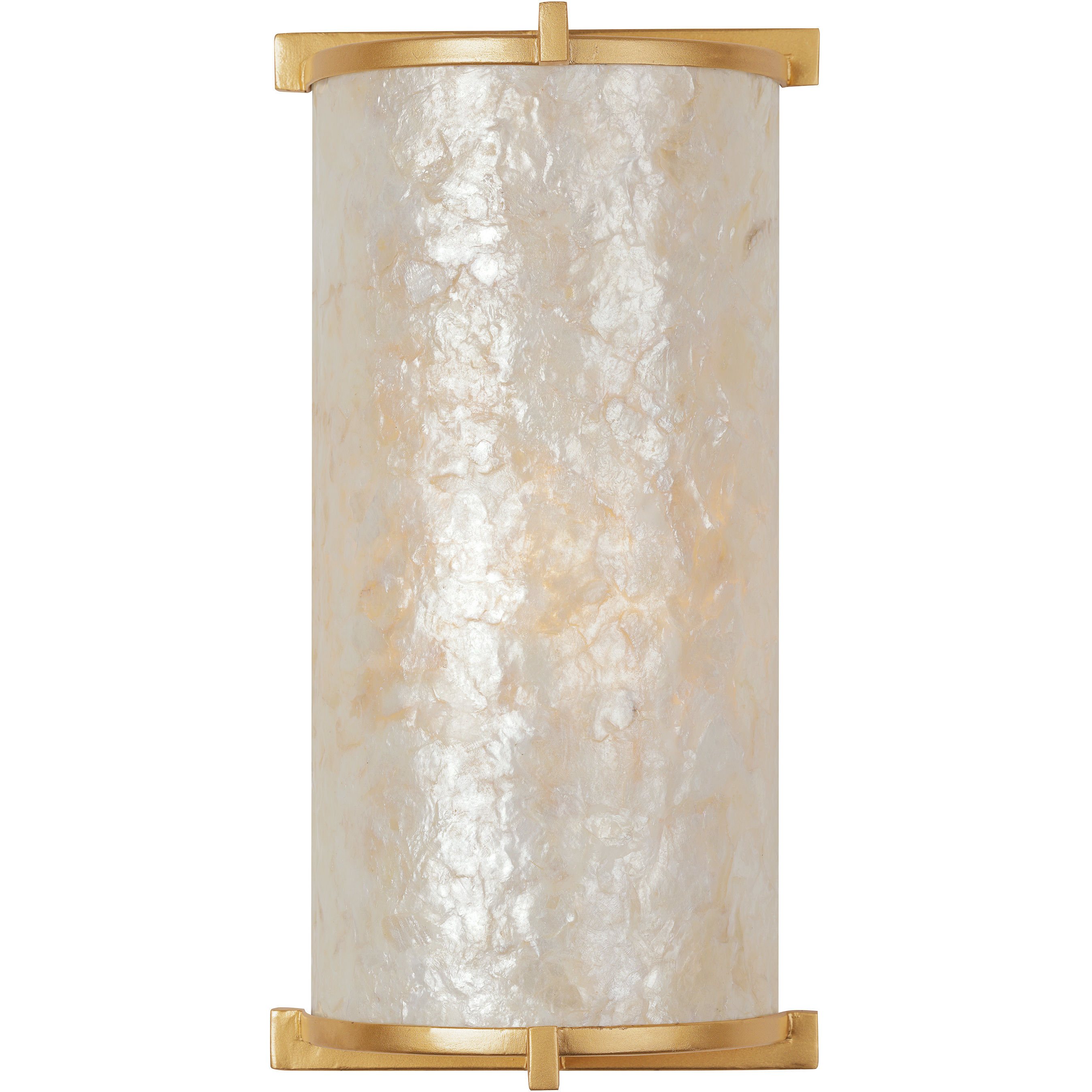 Sommers Bend 1 Light 7 inch Capiz Shell Gold Wall Sconce Wall Light