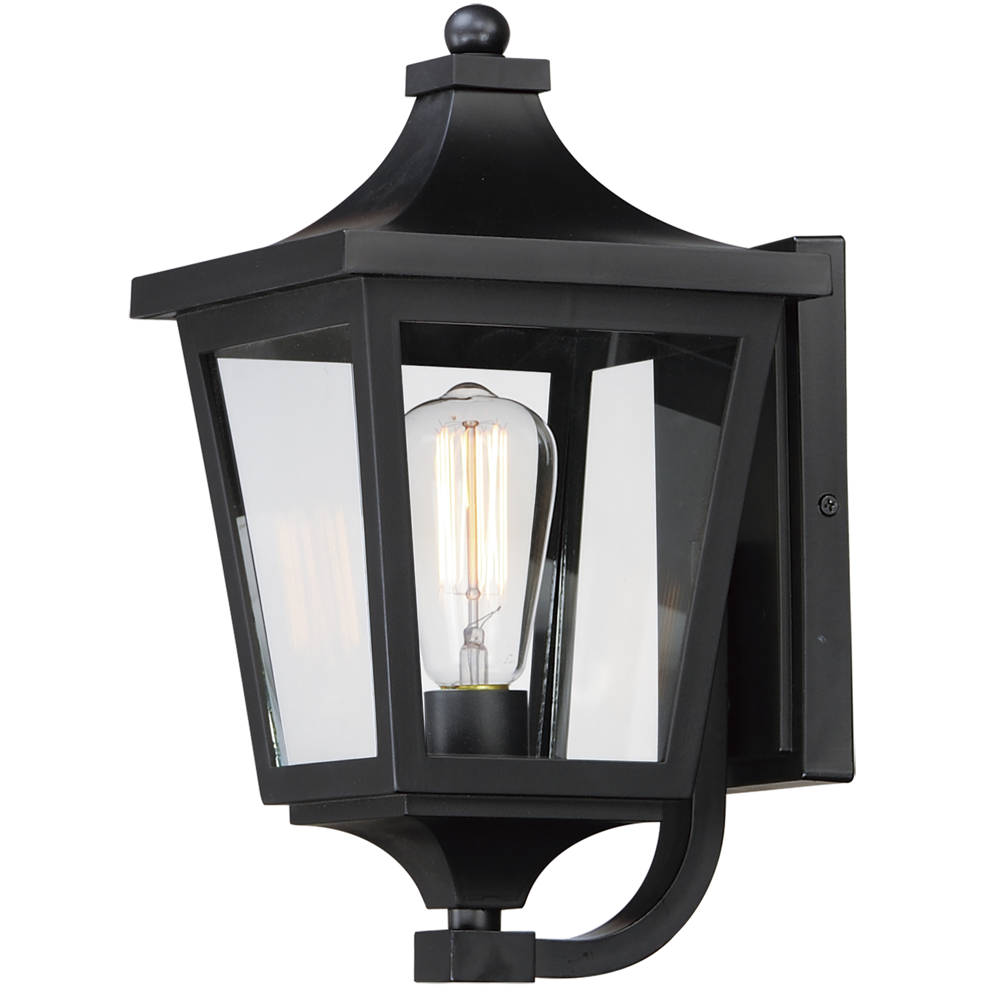 Sutton Place VX 1 Light 14.5 inch Black Outdoor Wall Mount