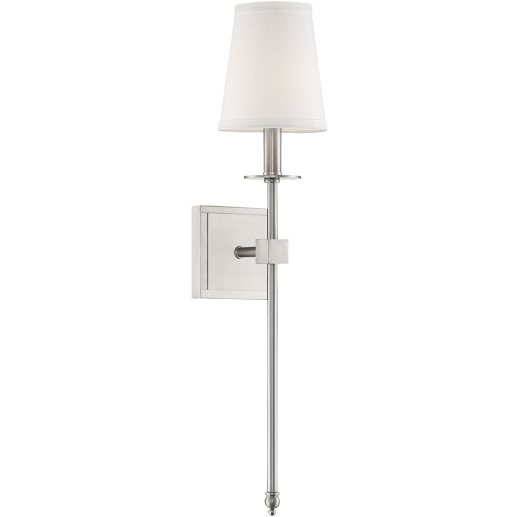 Monroe 1 Light 5 inch Satin Nickel Wall Sconce Wall Light, Essentials