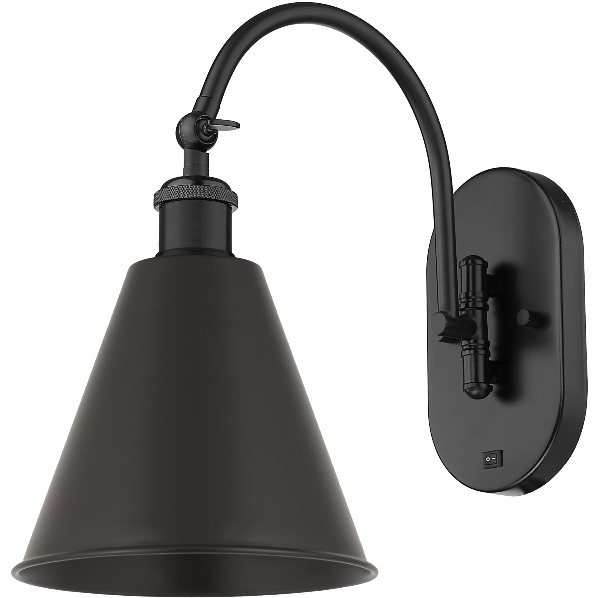 Ballston Cone LED 8 inch Matte Black Sconce Wall Light