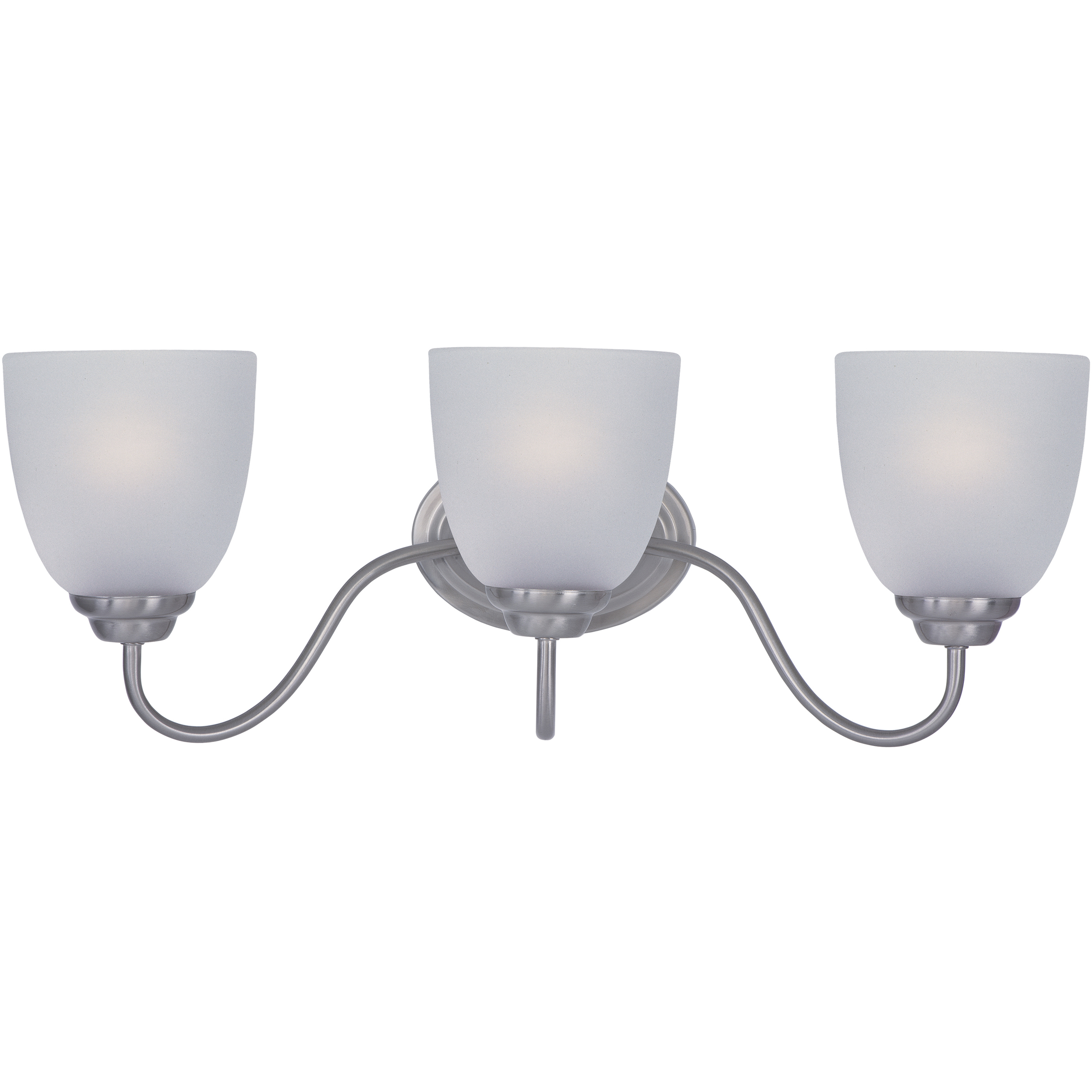 Stefan 3 Light 21.5 inch Satin Nickel Bath Vanity Wall Light