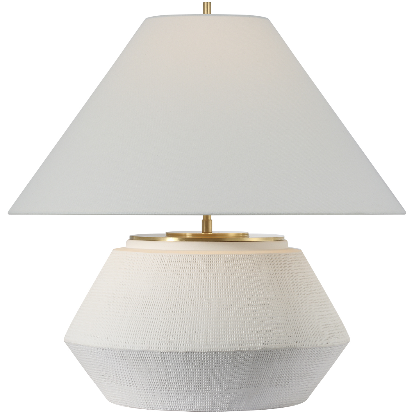 Thomas O'Brien Aten 23.25 inch 15 watt Plaster White Table Lamp Portable Light