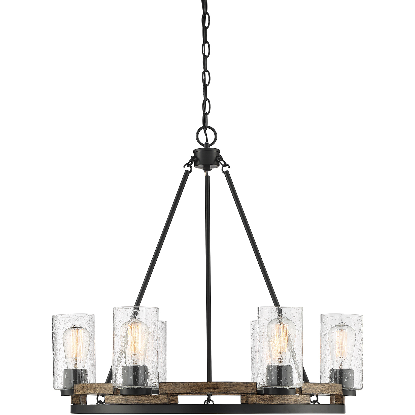 Lynwood 6 Light 28.5 inch Lodge Chandelier Ceiling Light, Lighting One