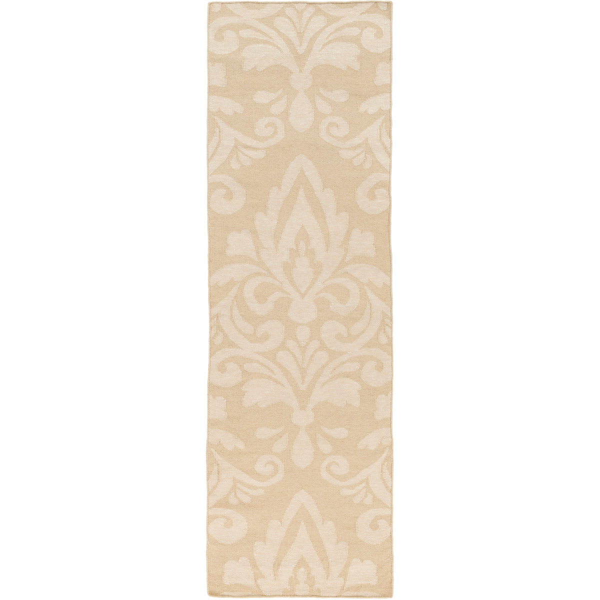 Stallman 96 X 30 inch Khaki, Cream Rug