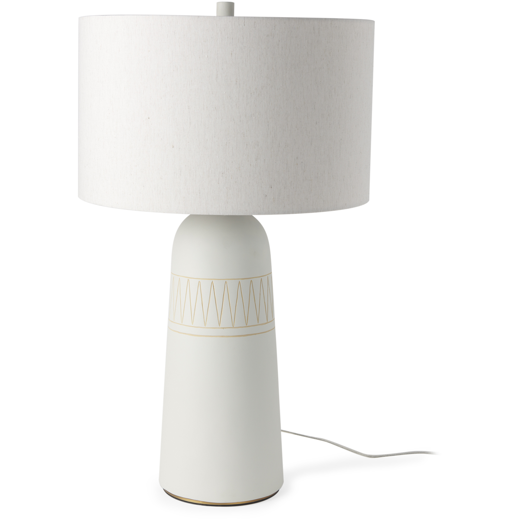 Javier 30 inch White Table Lamp Portable Light