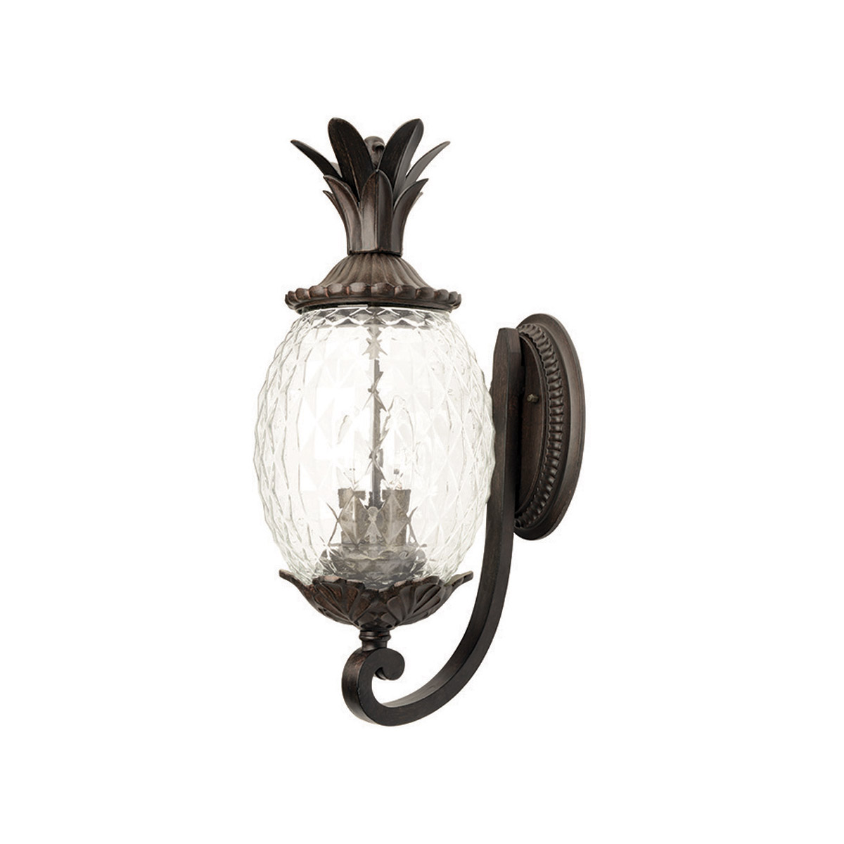 Lanai 3 Light 22 inch Black Coral Exterior Wall Mount