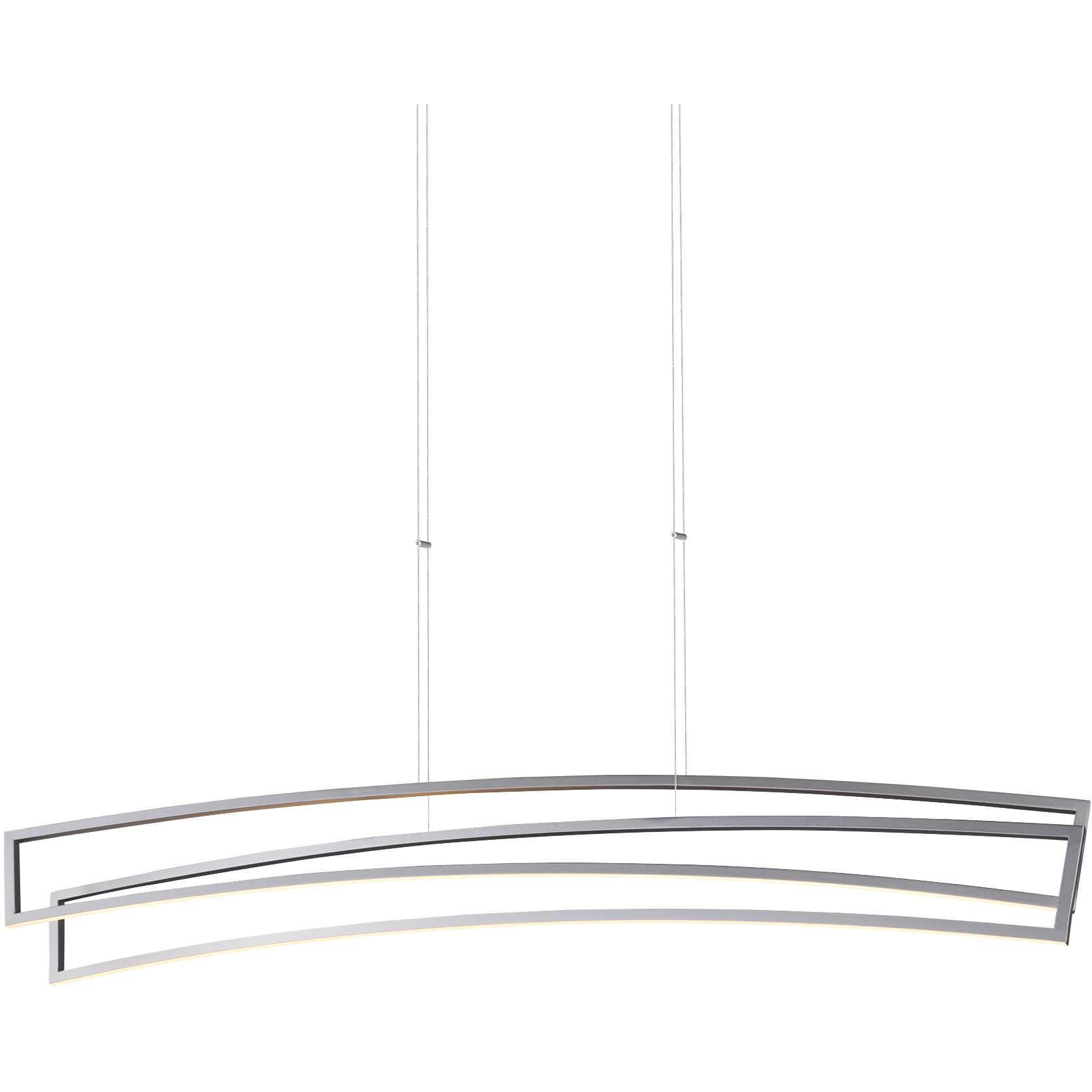 Sirius Linear Chandelier Ceiling Light in Silver