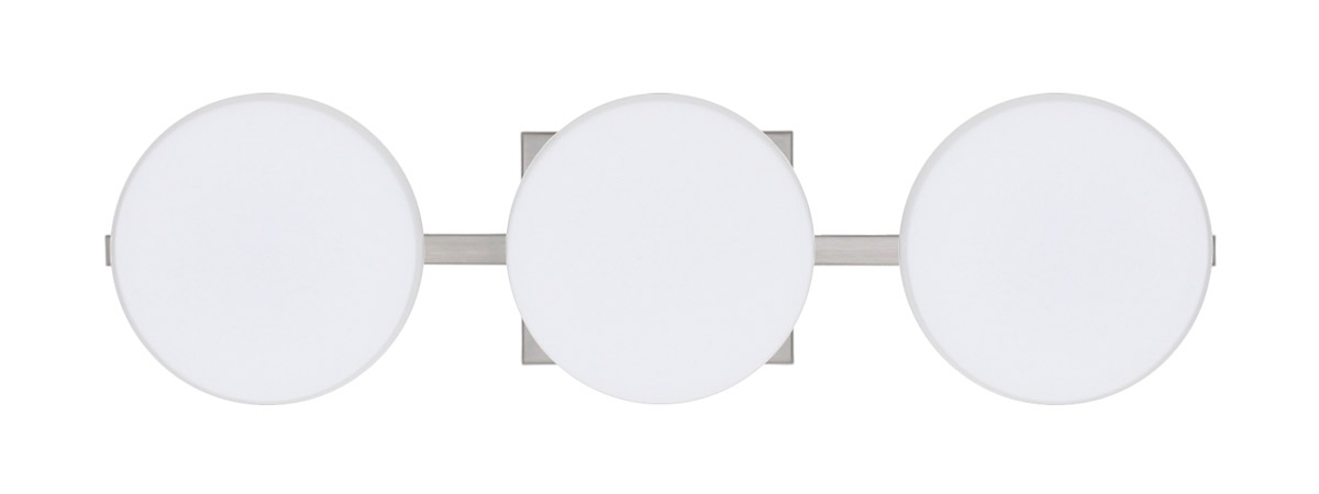 Ciro 3 Light 23 inch Satin Nickel Vanity Lighting Wall Light in Halogen