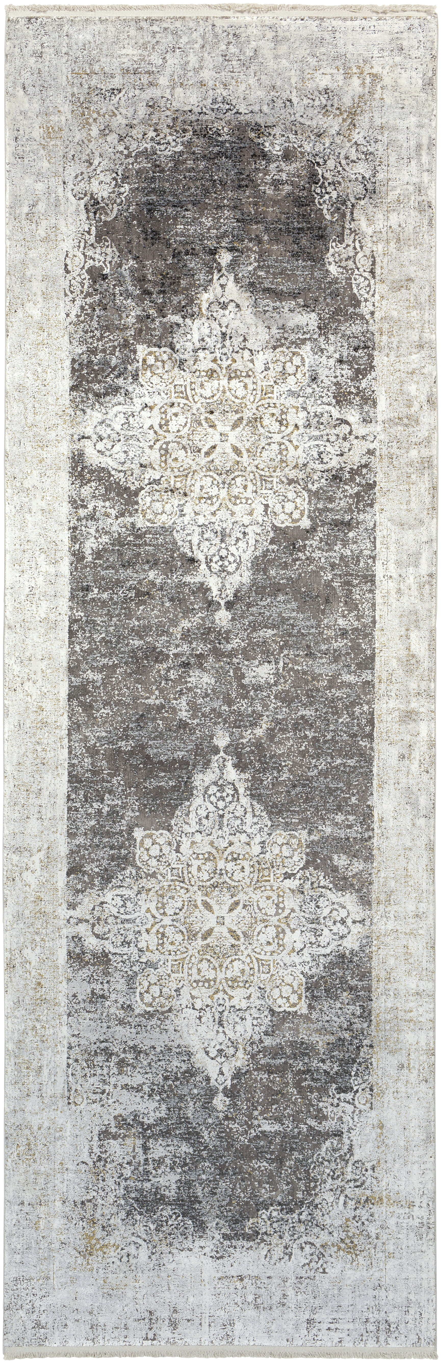 Solar 118 X 36 inch Black Rug in 3 x 10, Runner