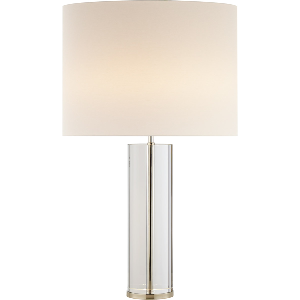 AERIN Lineham 29.5 inch 60 watt Crystal and Polished Nickel Table Lamp Portable Light