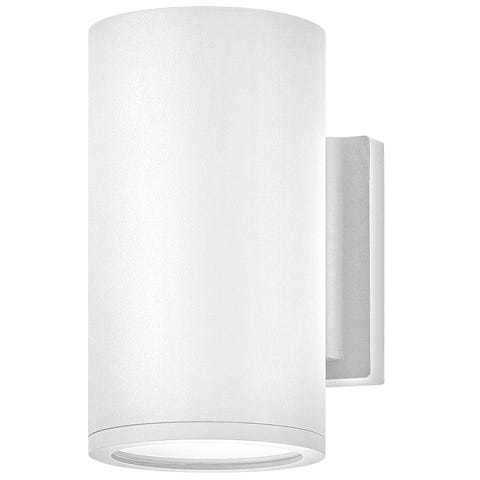Coastal Elements Silo LED 8 inch Satin White Outdoor Wall Mount Lantern, Down Light