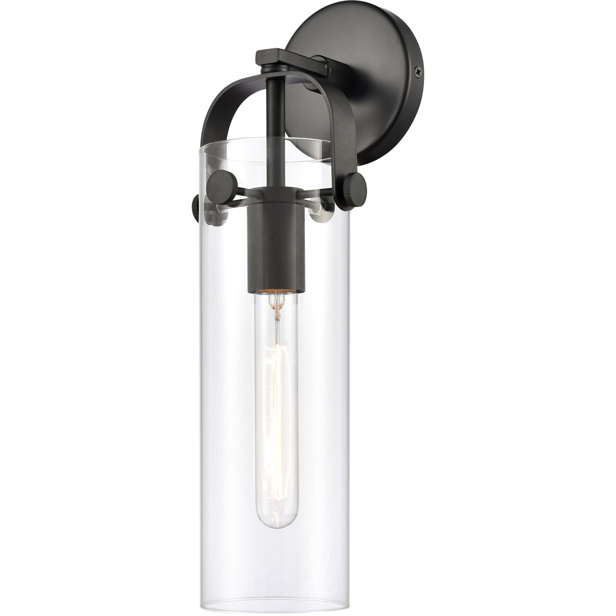 Restoration Pilaster 1 Light 5 inch Matte Black Sconce Wall Light, Restoration
