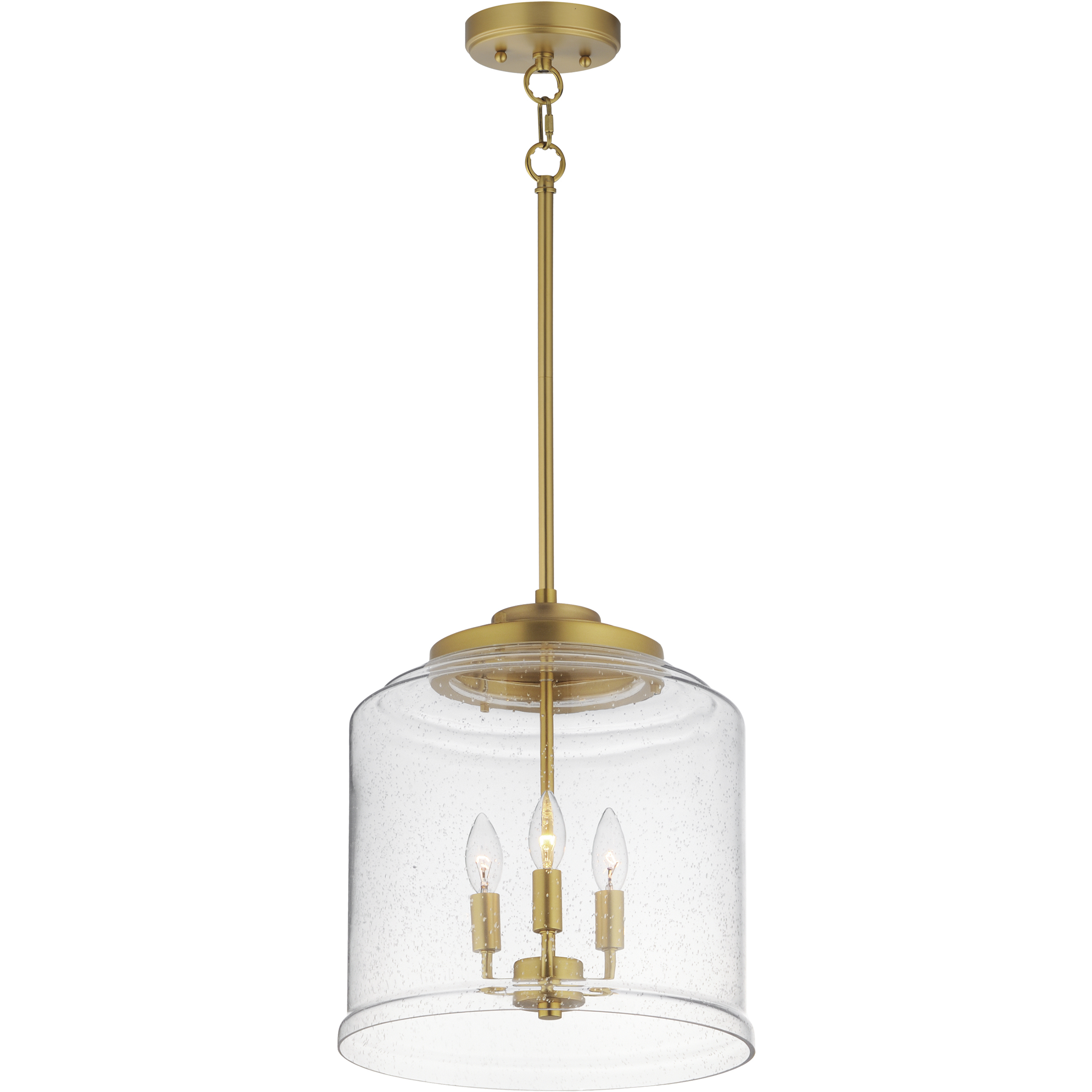 Acadia 3 Light 13.75 inch Natural Aged Brass Single Pendant Ceiling Light