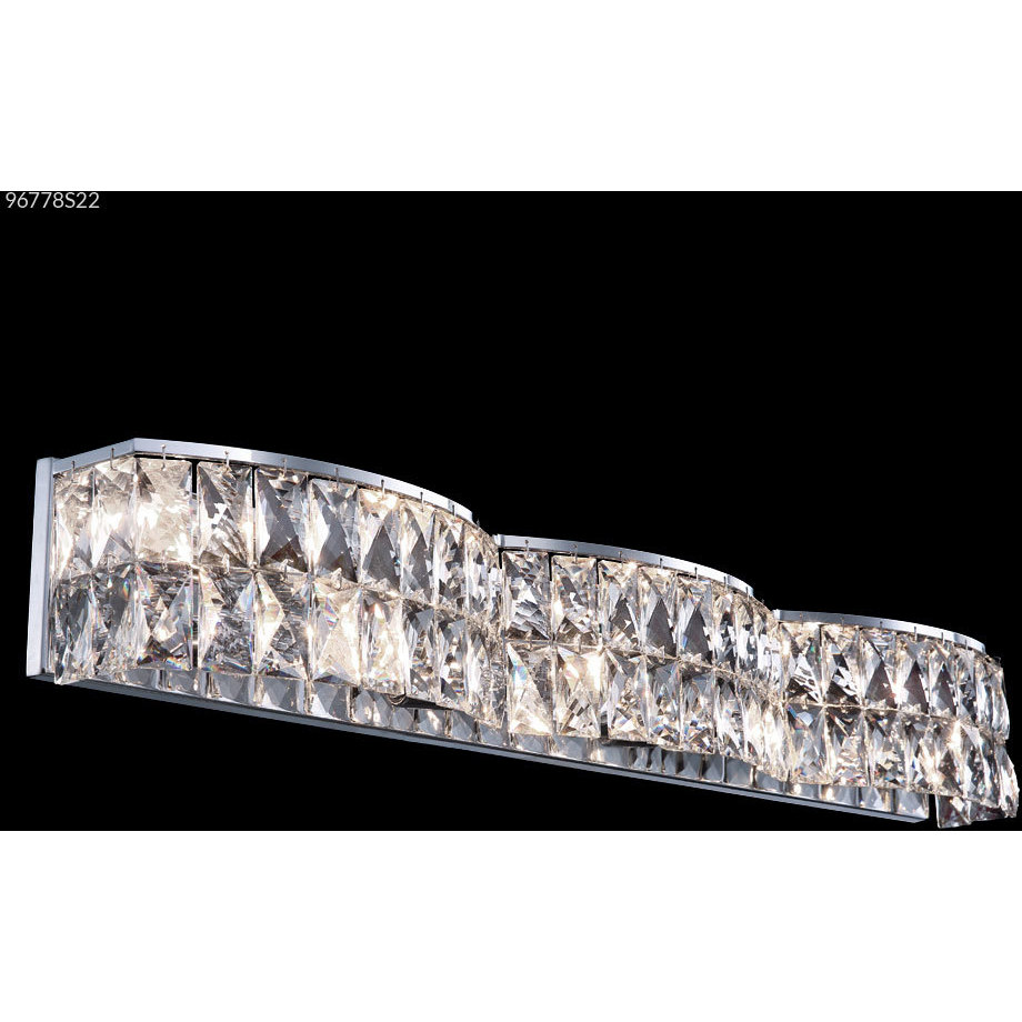 Zoe 8 Light 33 inch Silver Vanity Light Wall Light
