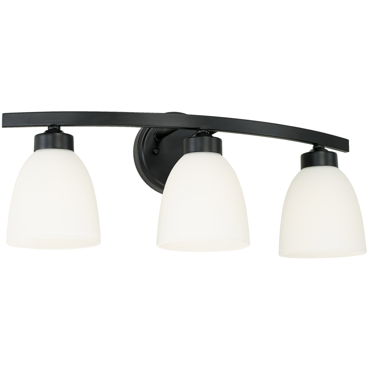 Jameson 3 Light 21 inch Matte Black Vanity Light Wall Light