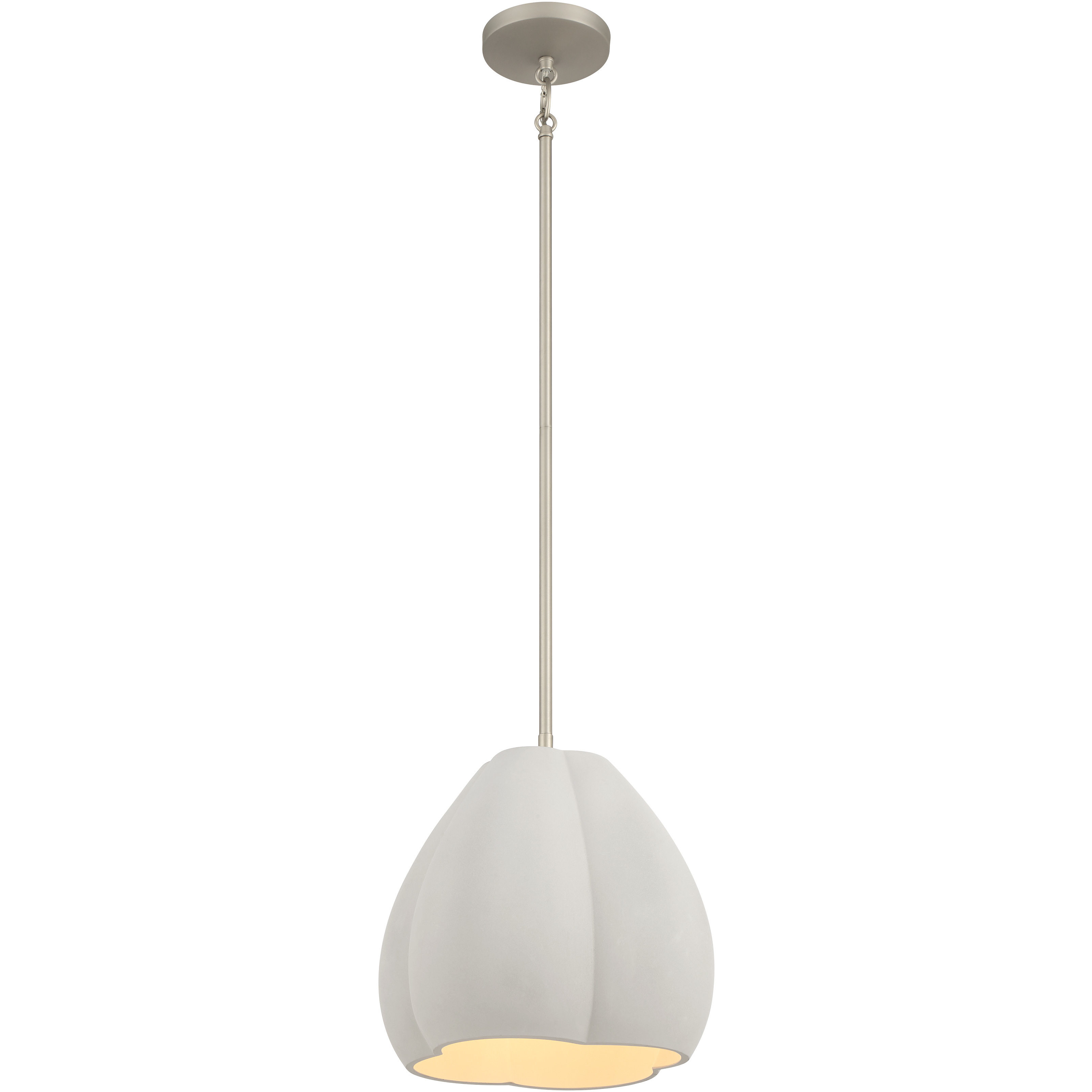Sima 1 Light 12.25 inch Burnished Nickel Pendant Ceiling Light
