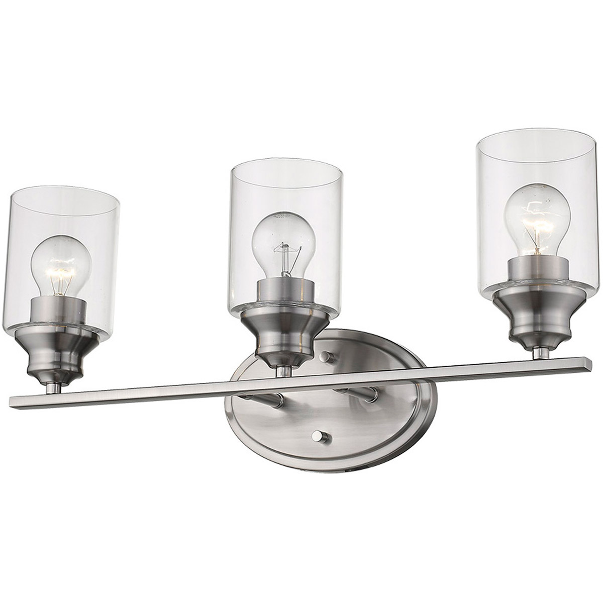 Gemma 3 Light 22 inch Satin Nickel Vanity Light Wall Light