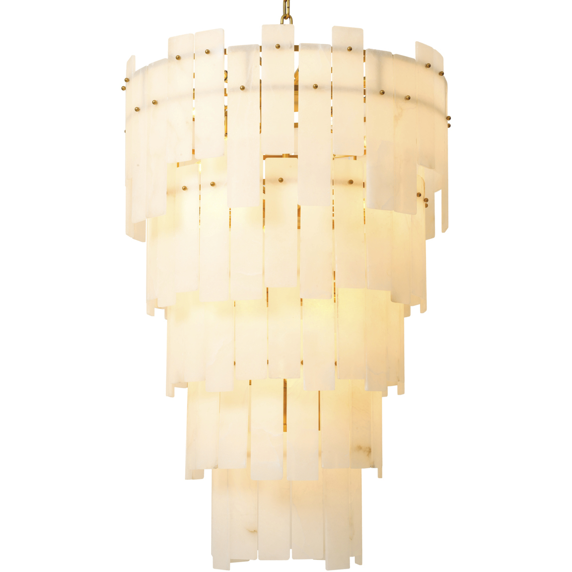 Greyson 31 Light 34.65 inch Antique Brass and Alabaster Pendant Ceiling Light