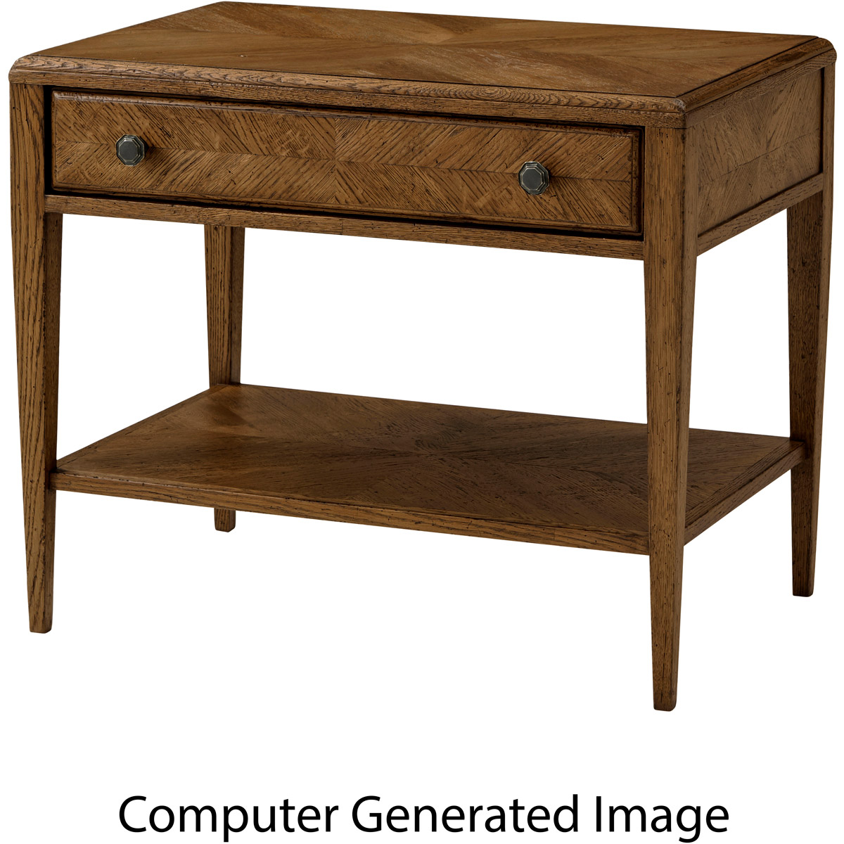 Nova 29 X 24 inch Dusk Drawer Side Table